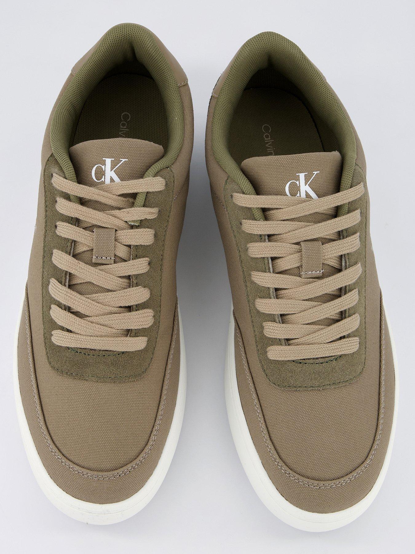 Image 3 of 7 of Calvin Klein Classic Cupsole Canvas Trainers - Brown