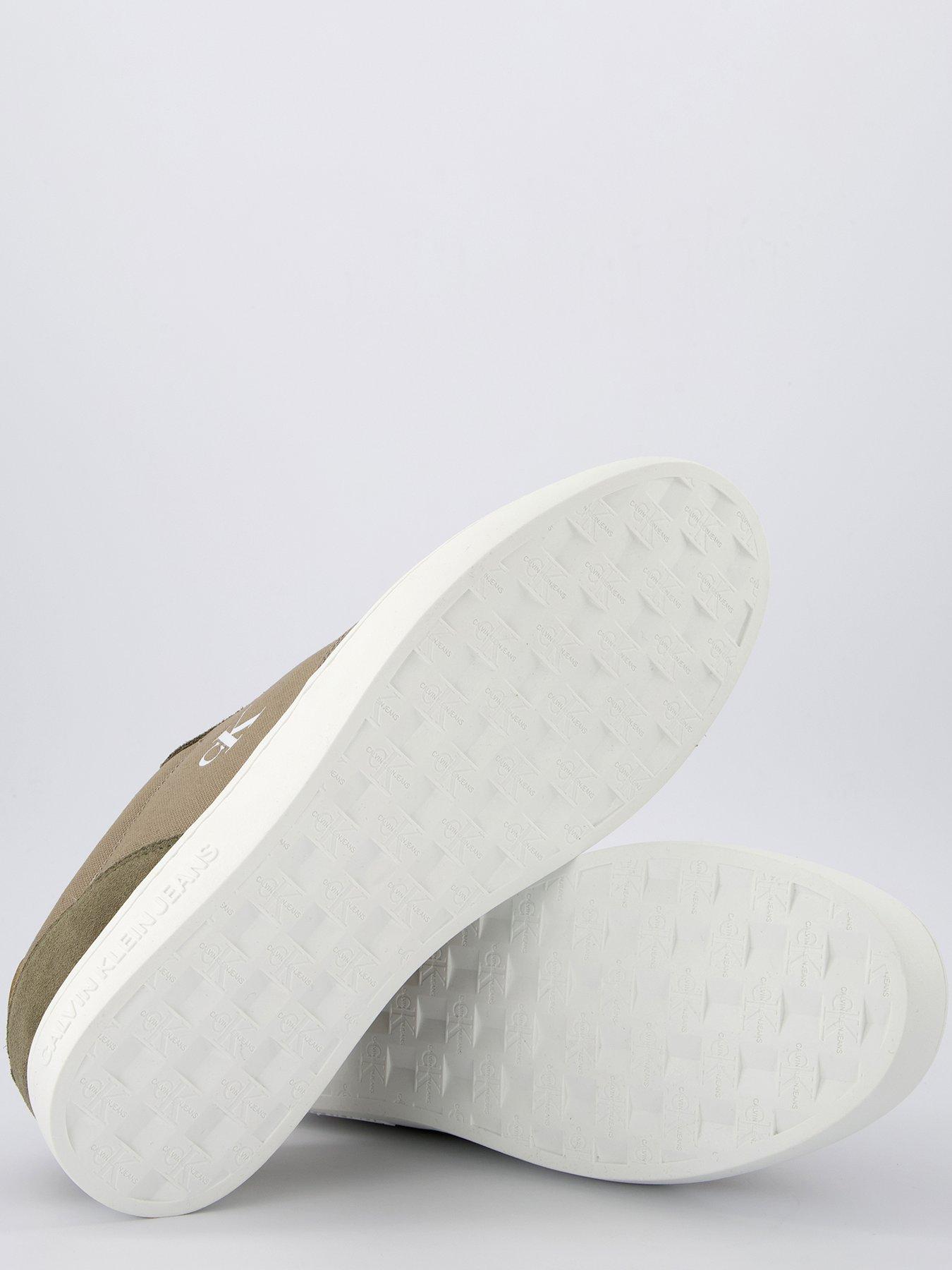 Image 4 of 7 of Calvin Klein Classic Cupsole Canvas Trainers - Brown