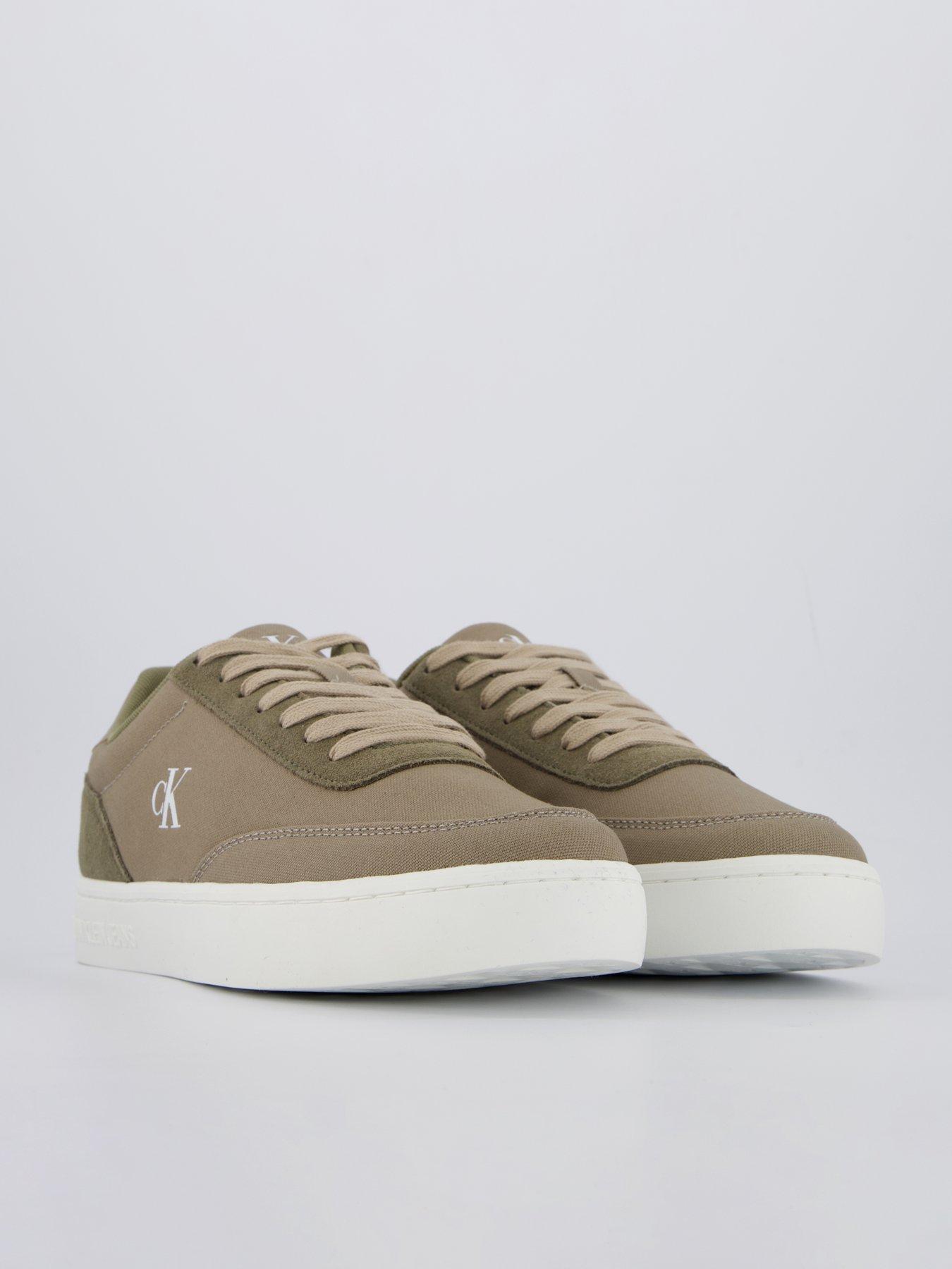 Image 6 of 7 of Calvin Klein Classic Cupsole Canvas Trainers - Brown