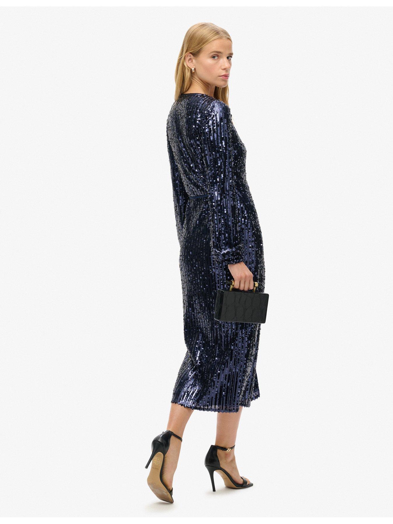 superdry-sequin-wrap-maxi-dress-navystillFront