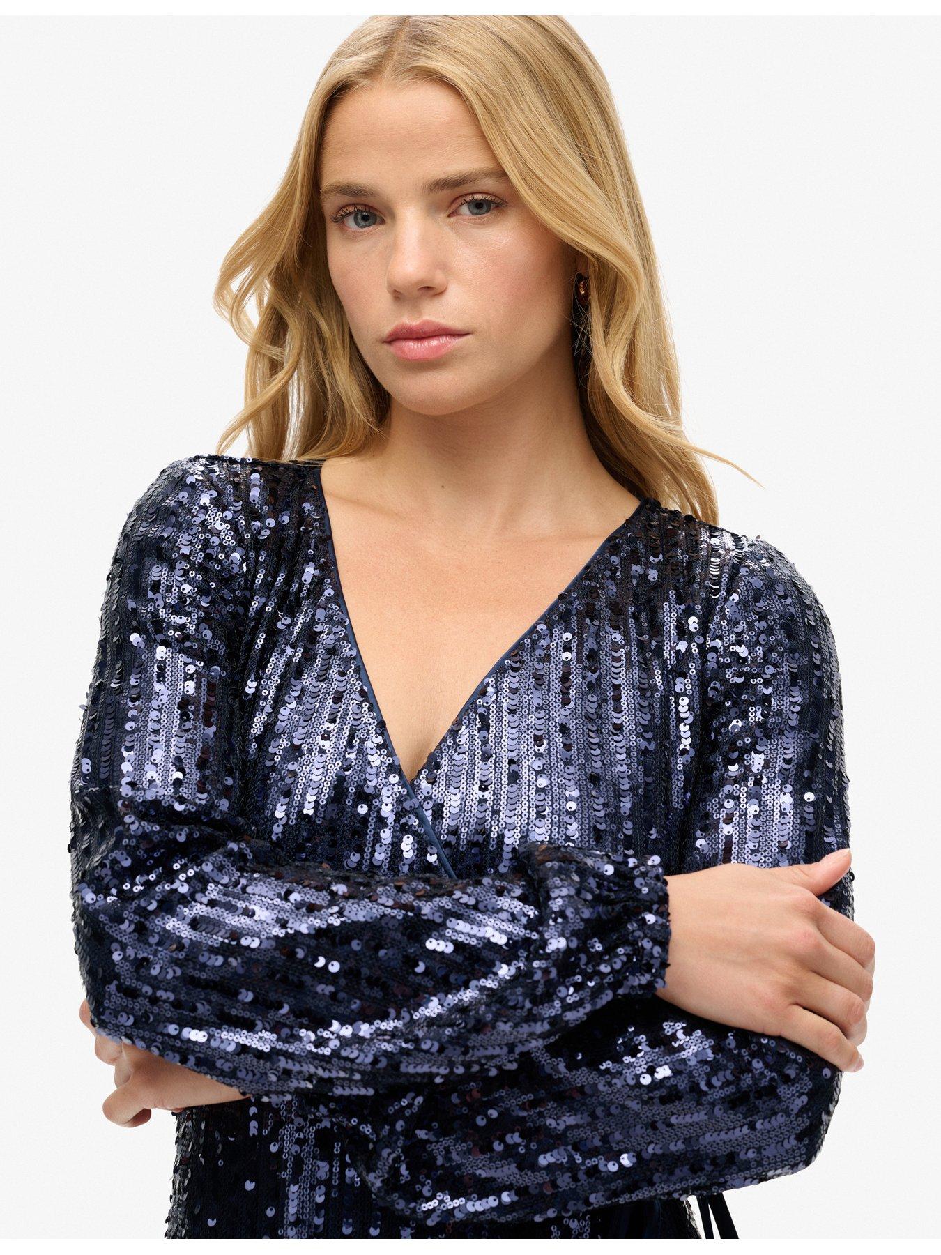 superdry-sequin-wrap-maxi-dress-navyoutfit