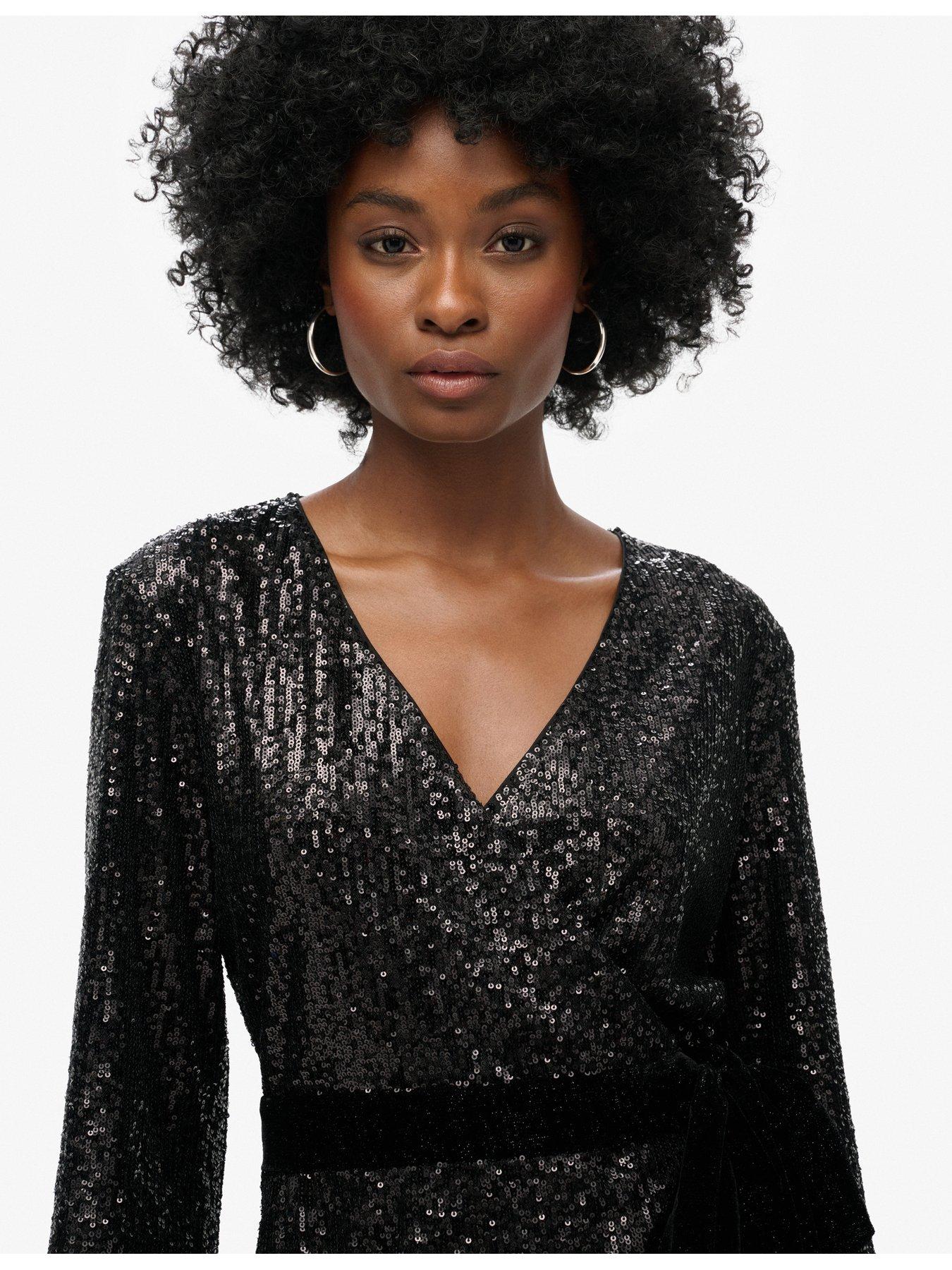 superdry-sequin-velvet-wrap-mini-dress-blackdetail