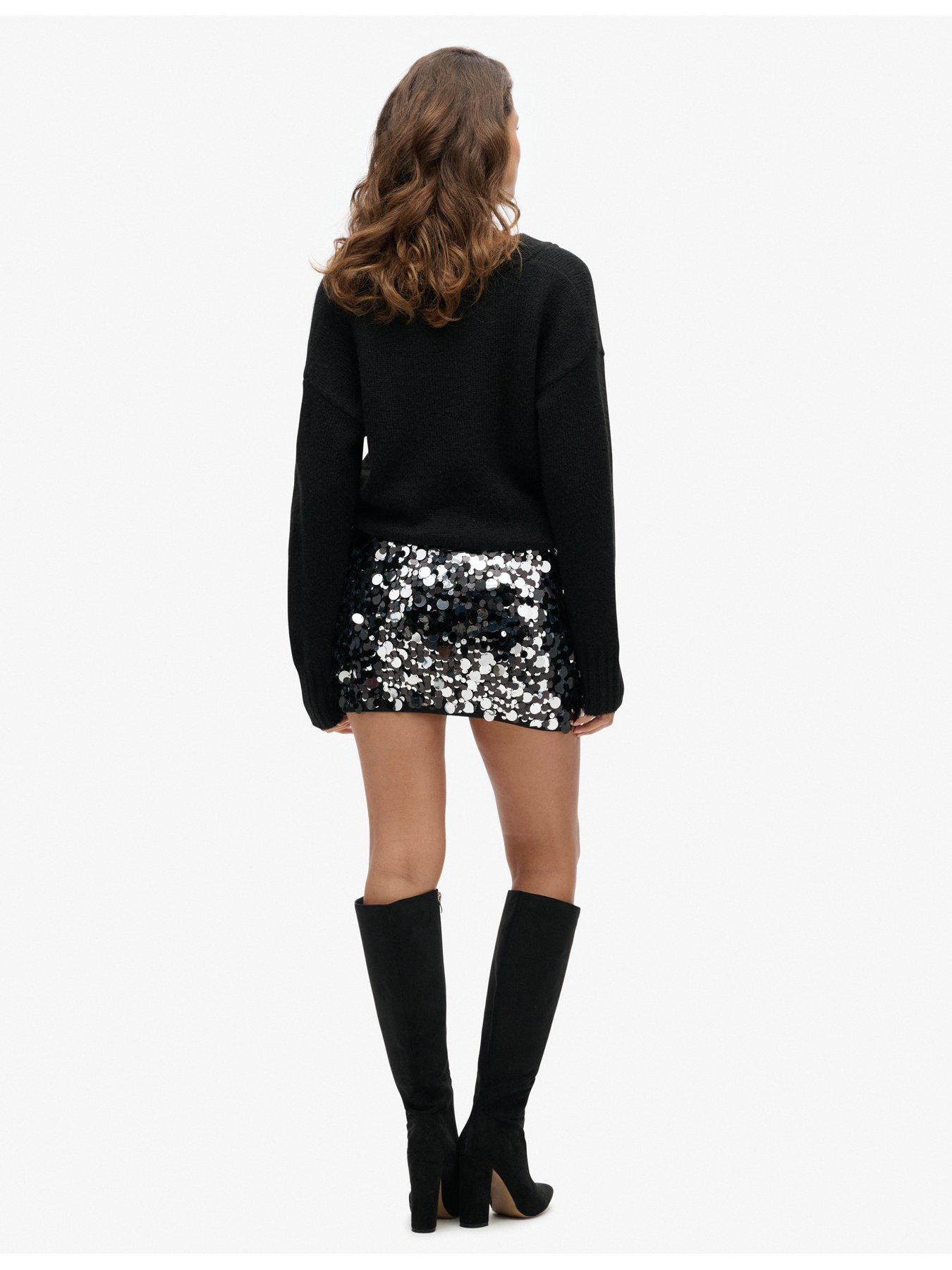 superdry-sequin-disc-mini-skirt-silverstillFront