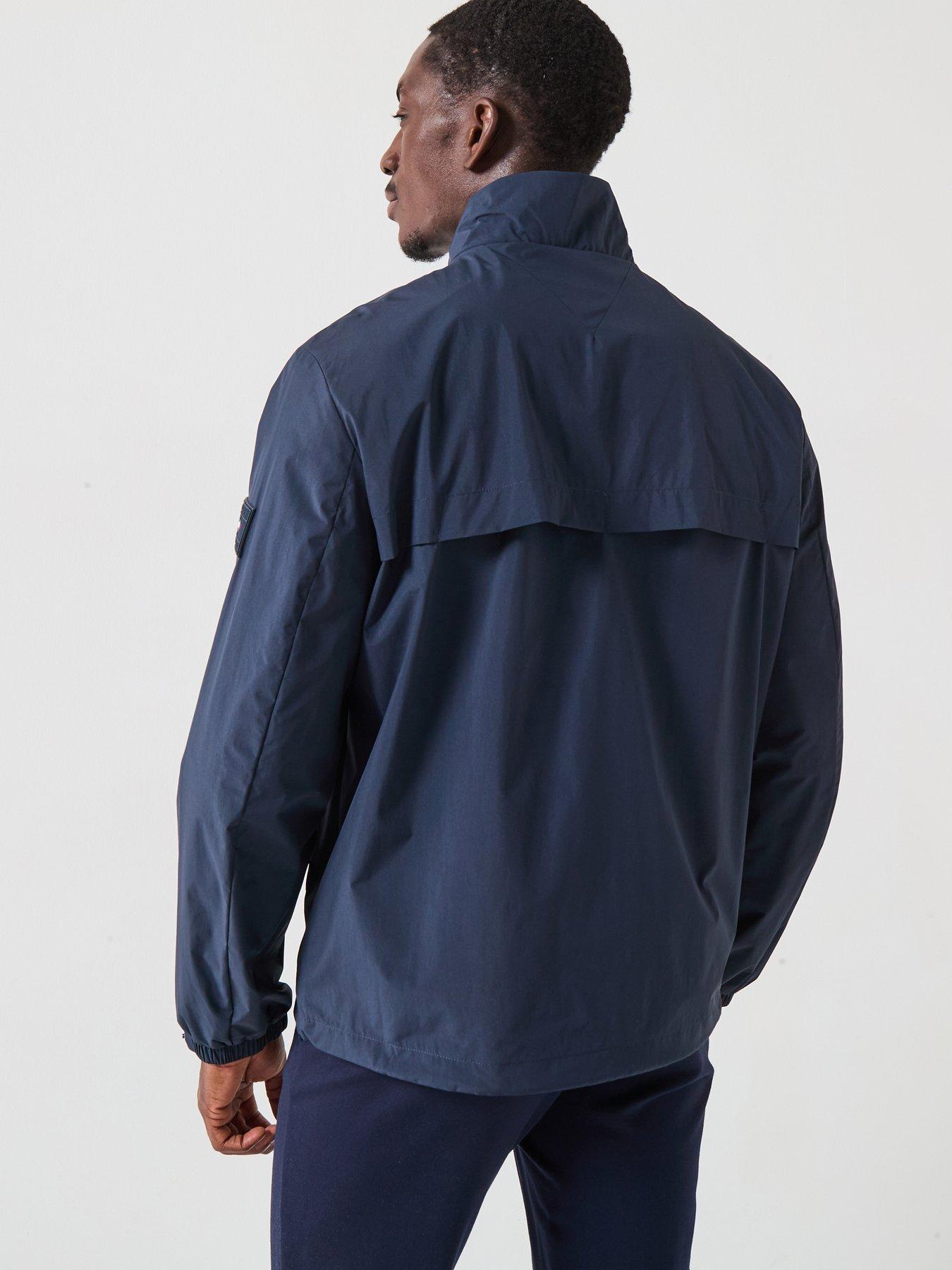 Image 2 of 6 of Tommy Hilfiger Sleeve Logo Cotton Harrington Jacket - Navy