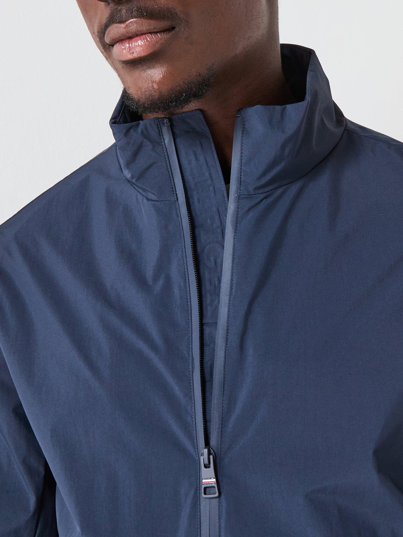 Image 5 of 6 of Tommy Hilfiger Sleeve Logo Cotton Harrington Jacket - Navy