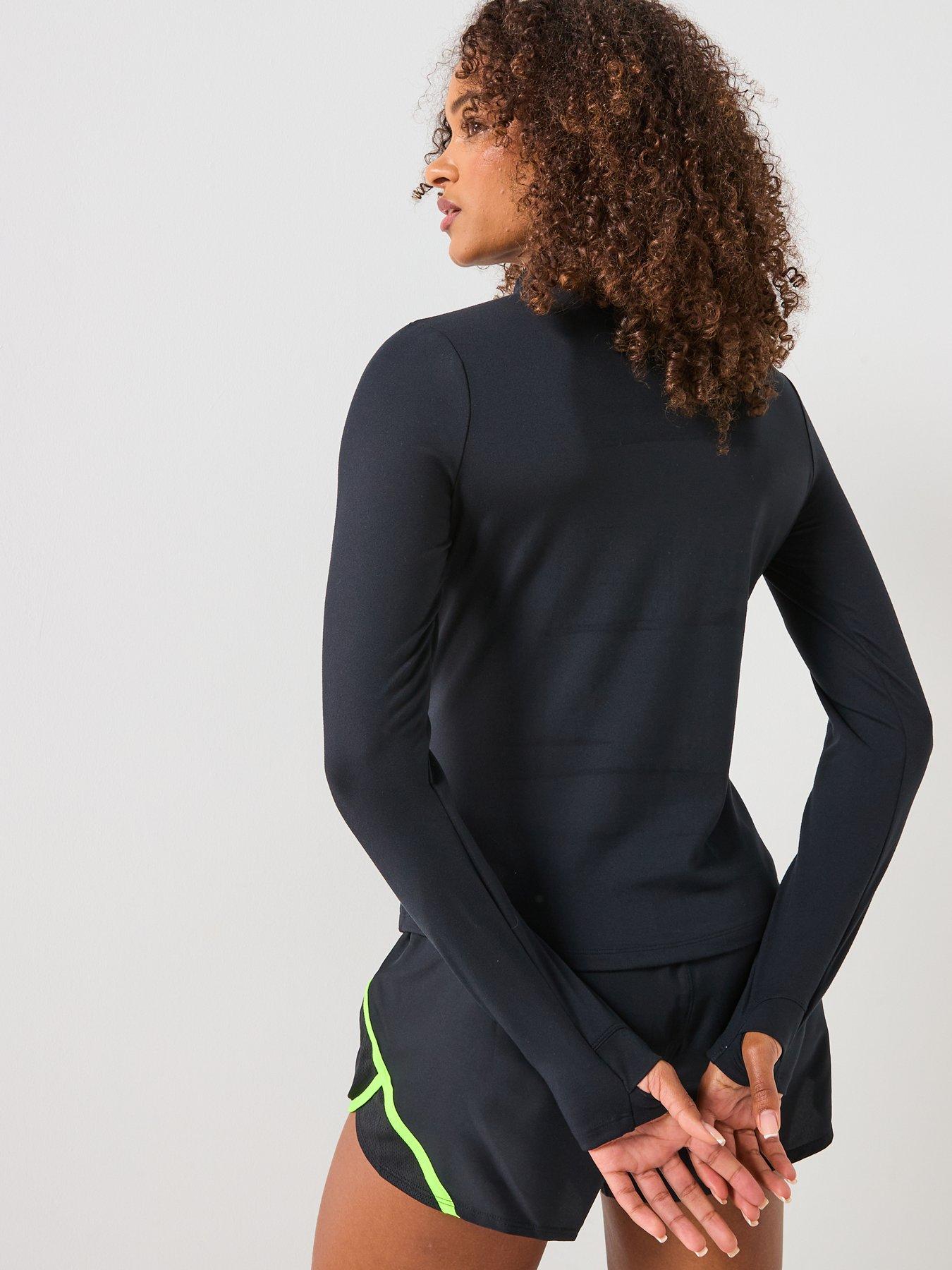 under-armour-womens-training-motion-12-zip-top-blackstillFront