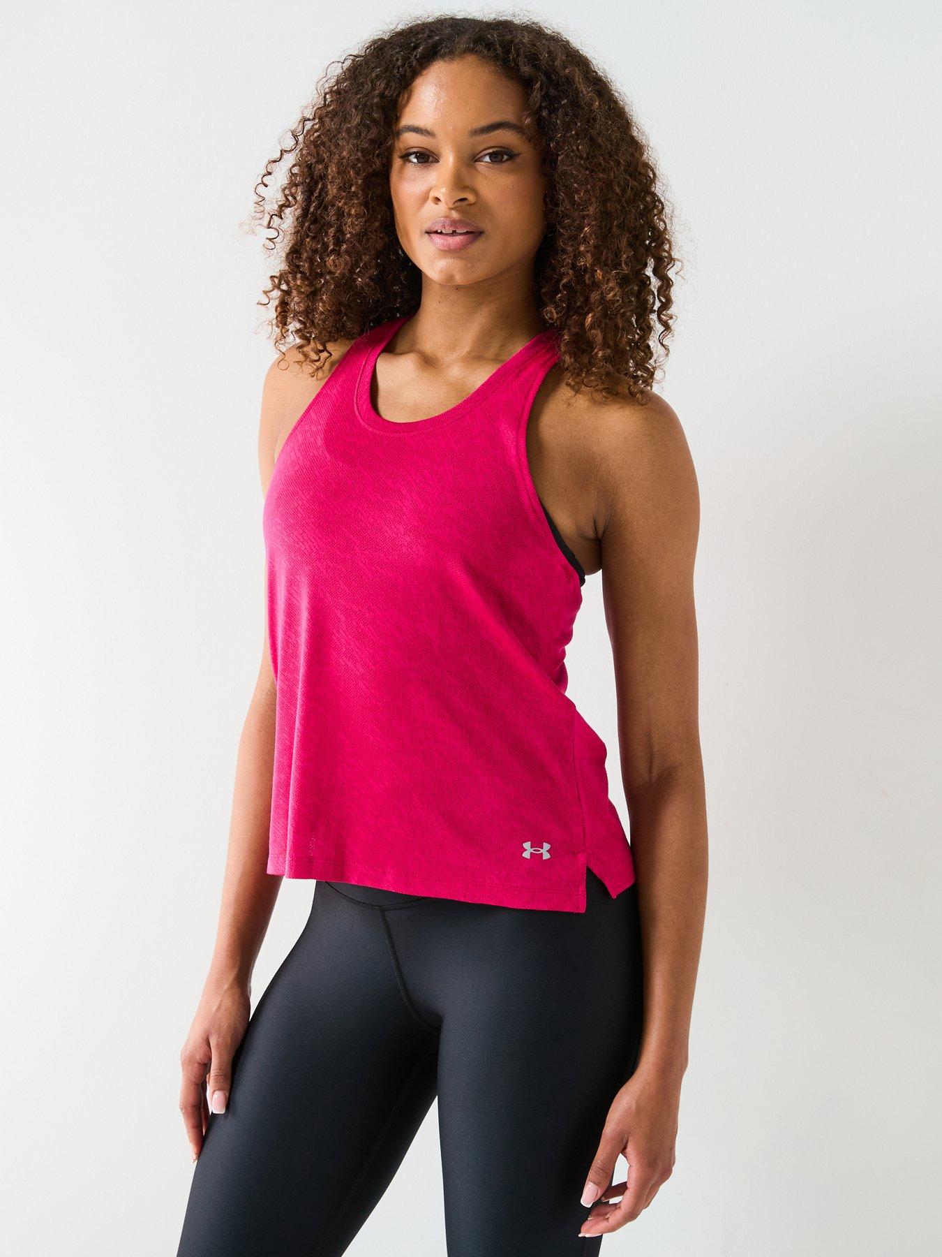 Image of UNDER ARMOUR Women's Running Launch Camo Vest - Pink