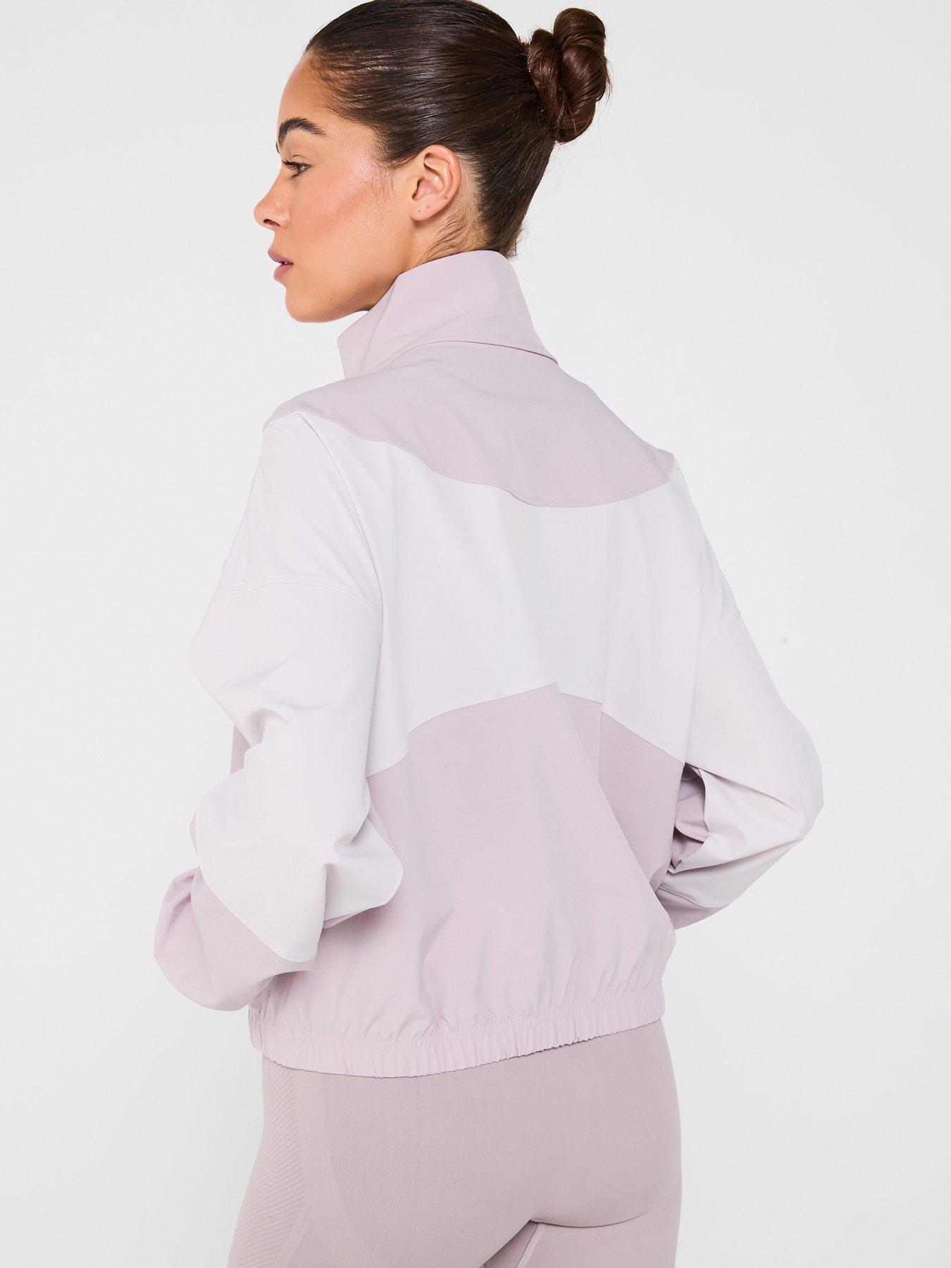 under-armour-womens-training-rival-woven-jacket-greystillFront