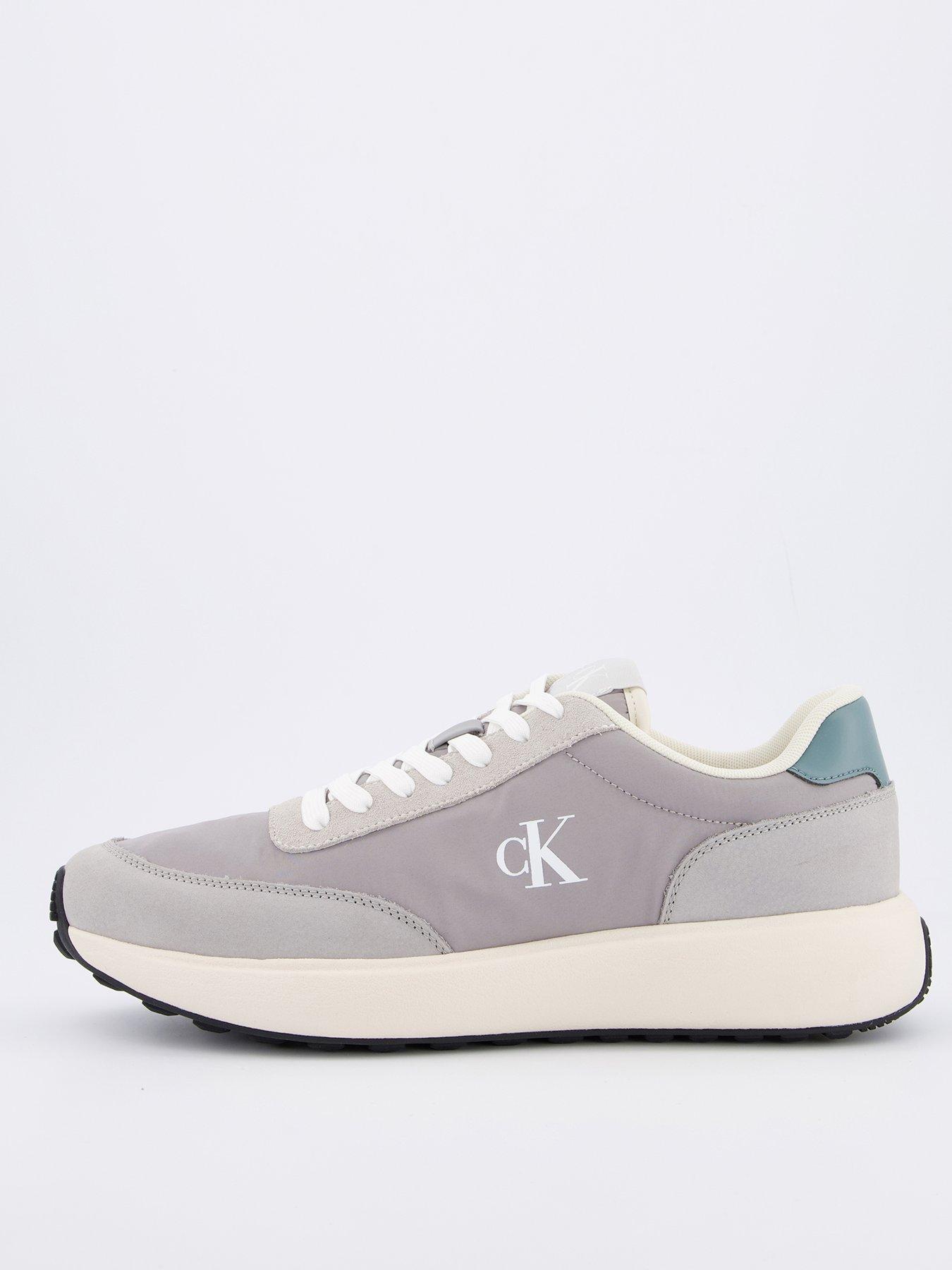 undefined Calvin Klein Athleisure Runner Lace Up Trainer - Light Grey