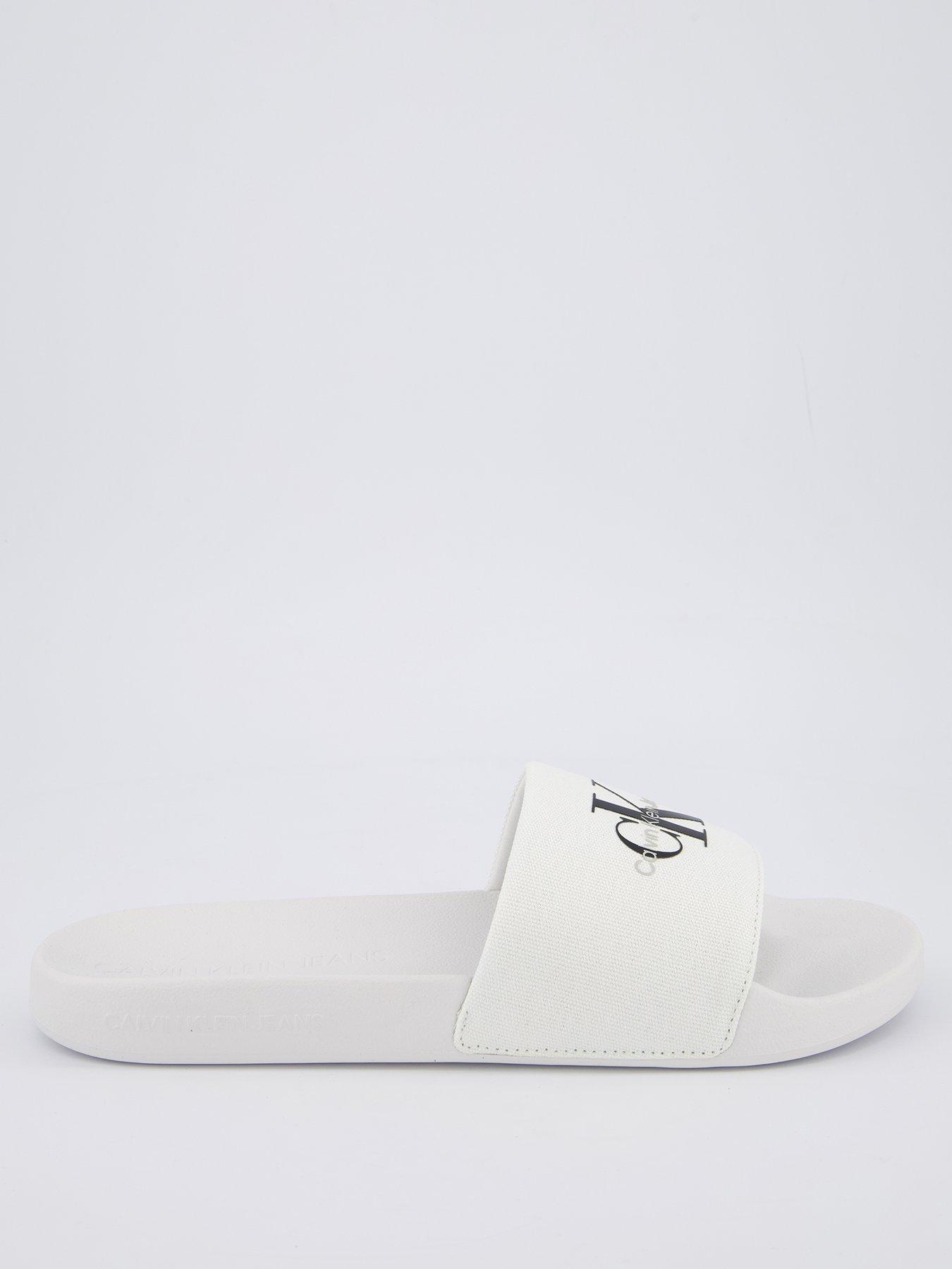 Image 2 of 6 of Calvin Klein Logo Slides - White