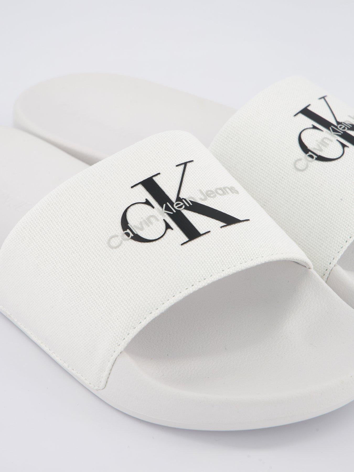 Image 5 of 6 of Calvin Klein Logo Slides - White