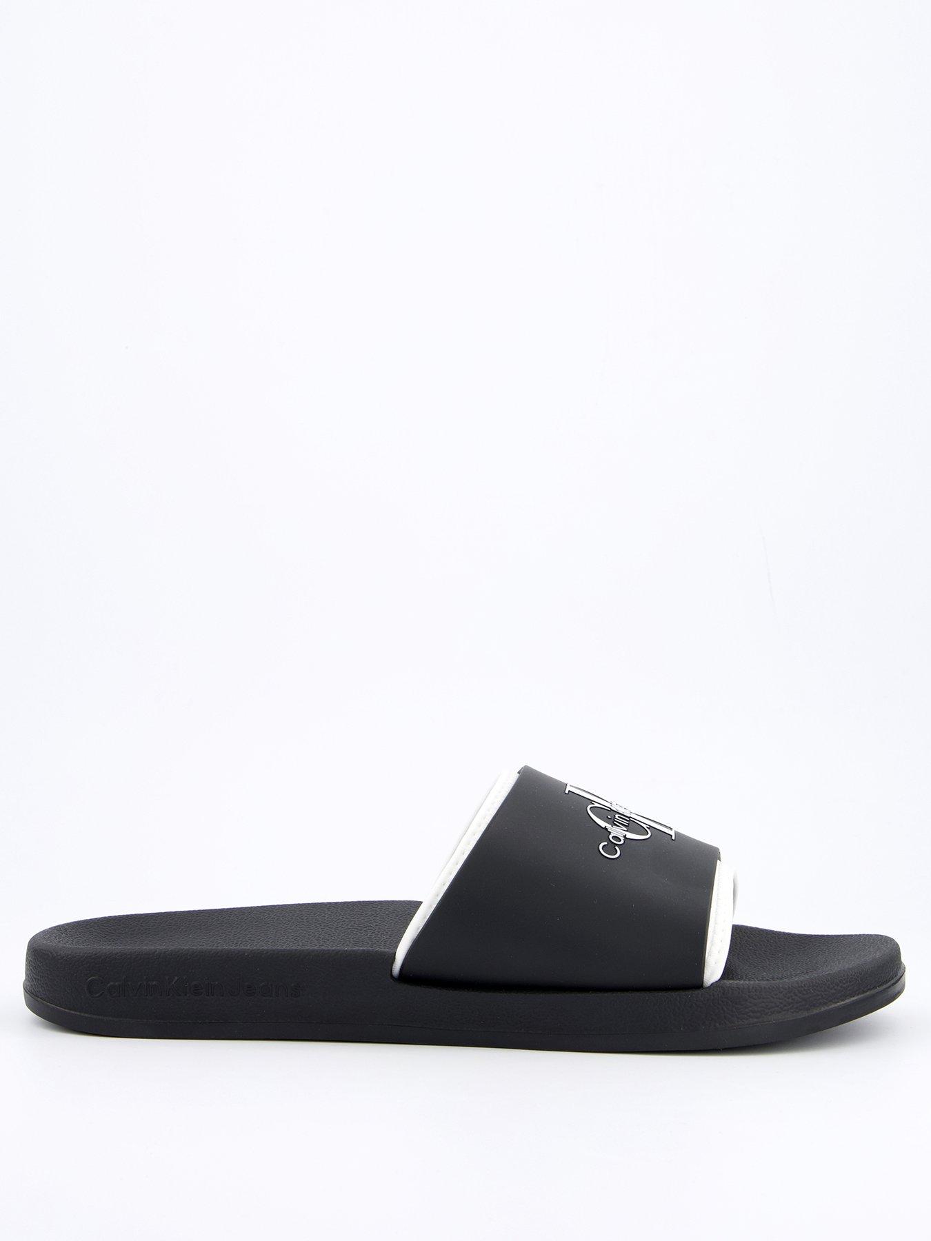 calvin-klein-neoprene-logo-sliders-blackwhitestillFront