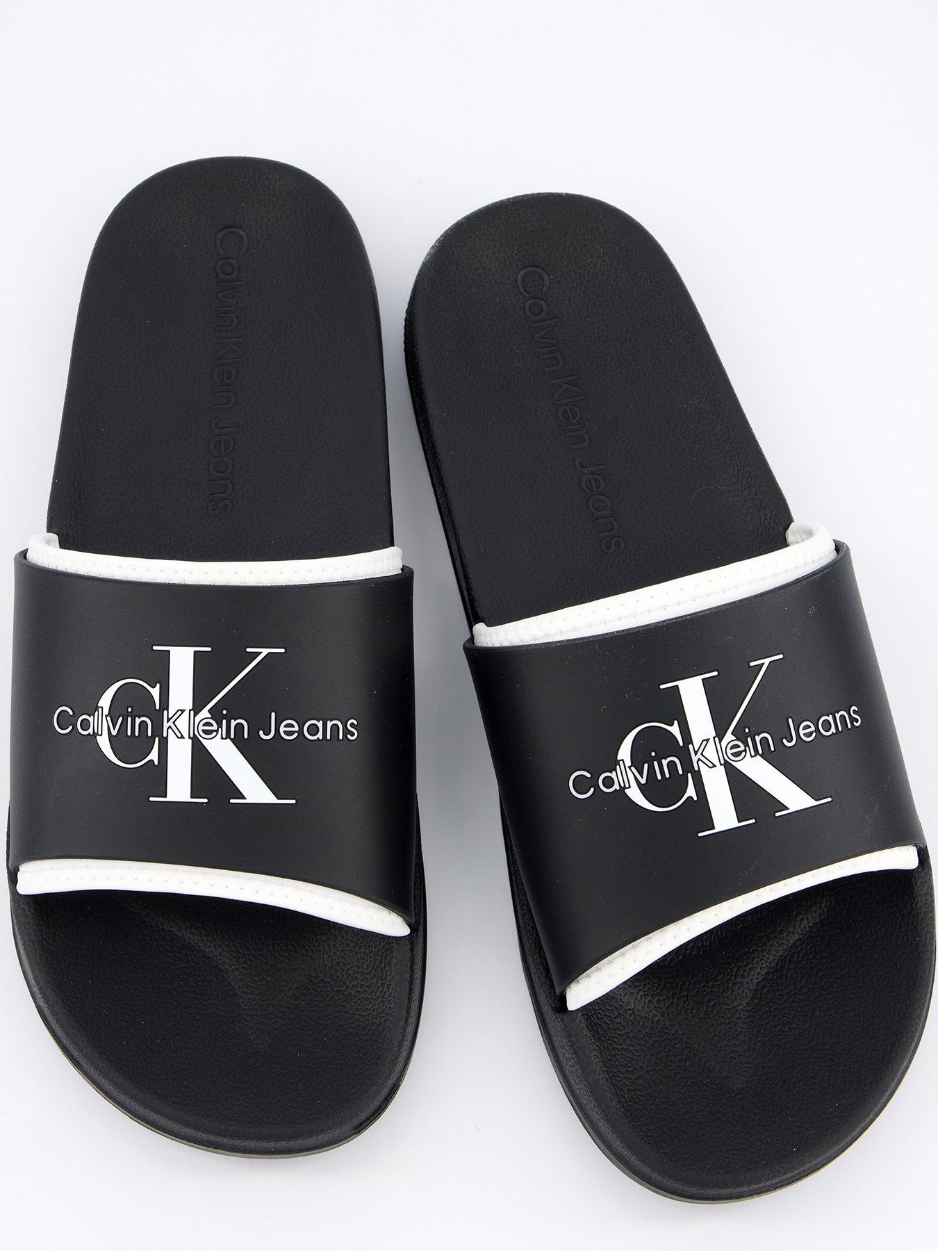 calvin-klein-neoprene-logo-sliders-blackwhiteoutfit