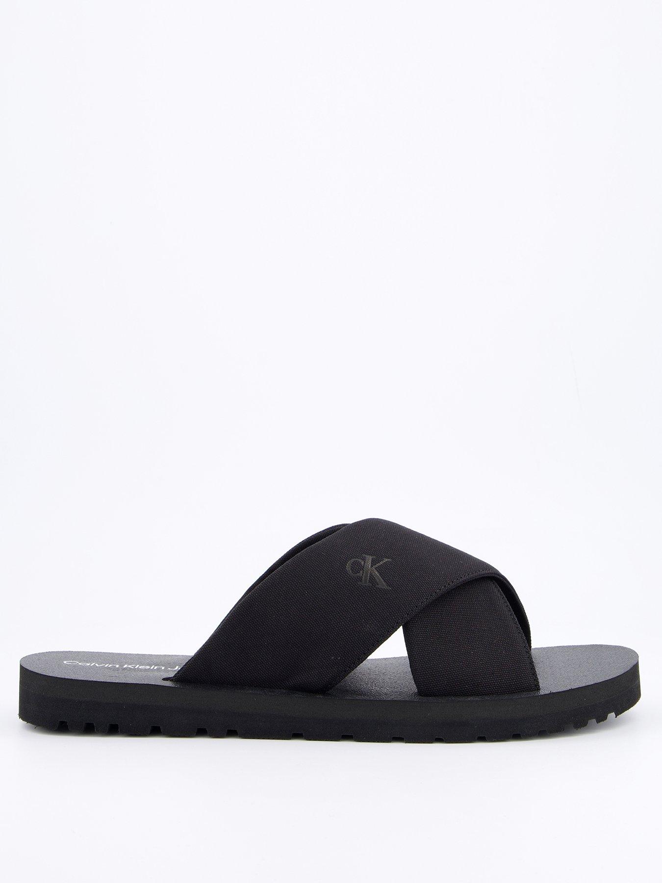 calvin-klein-crossover-sandals-blackstillFront