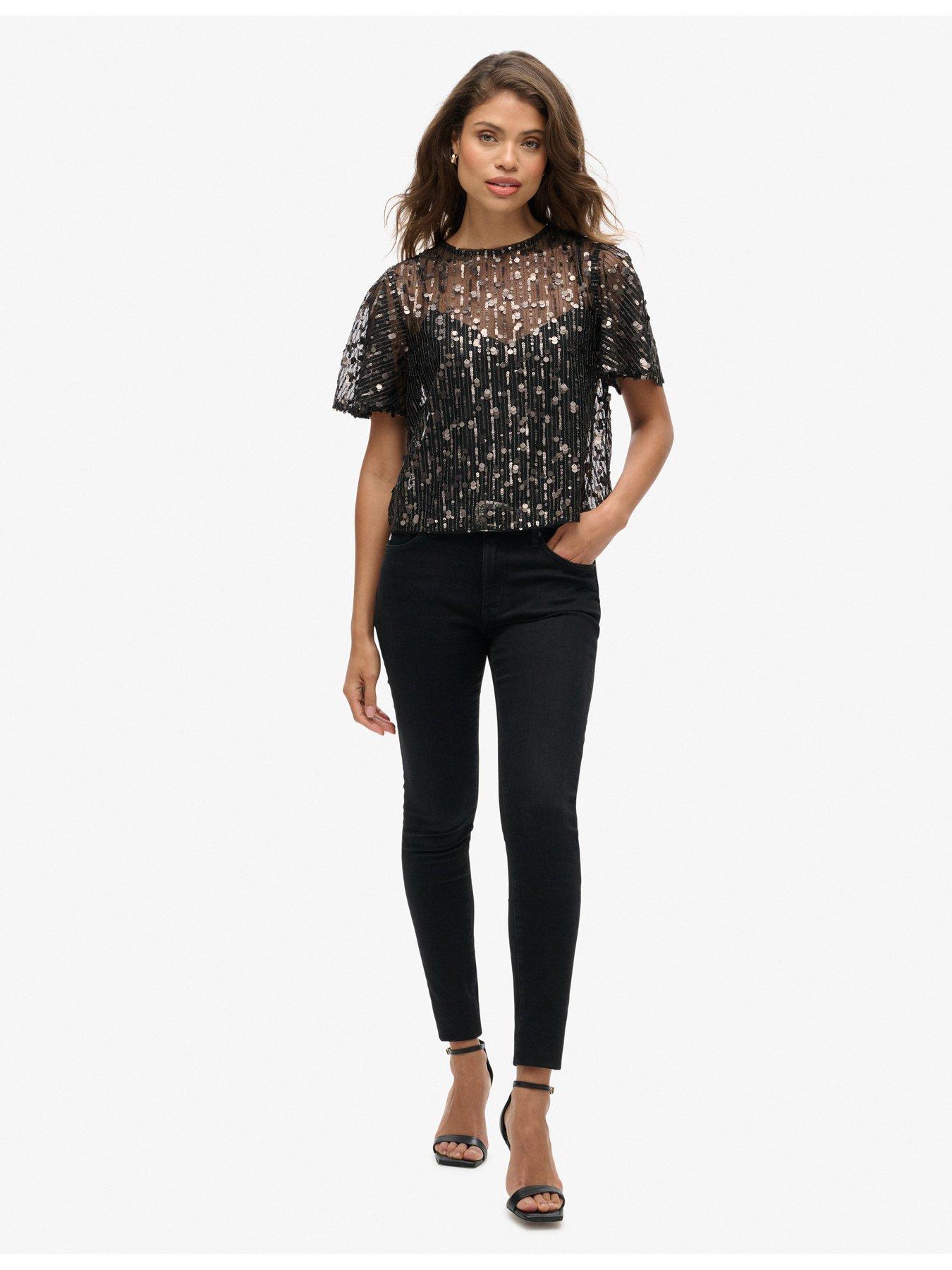 superdry-sheer-short-sleeve-sequin-top-blackback