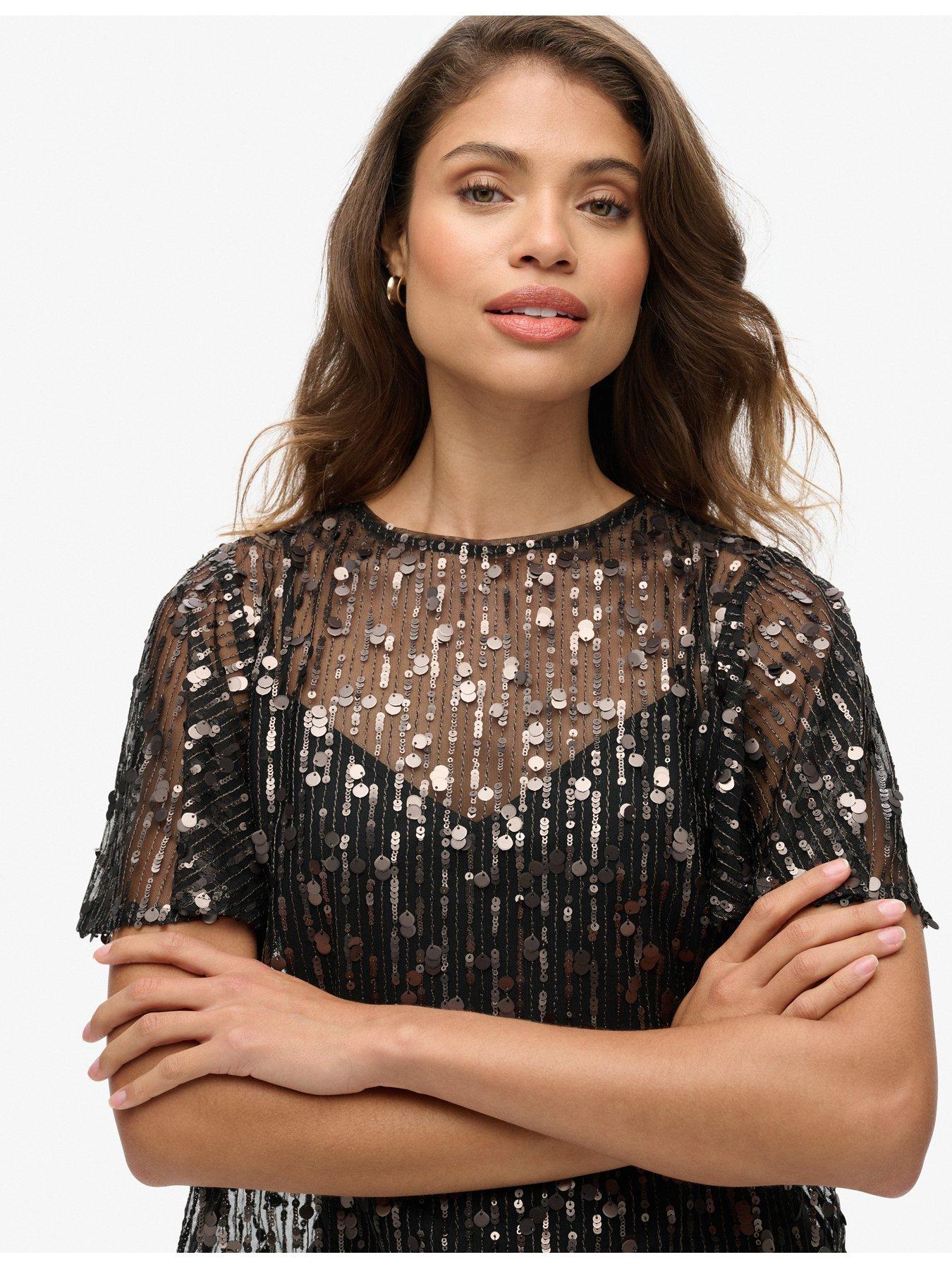 superdry-sheer-short-sleeve-sequin-top-blackoutfit