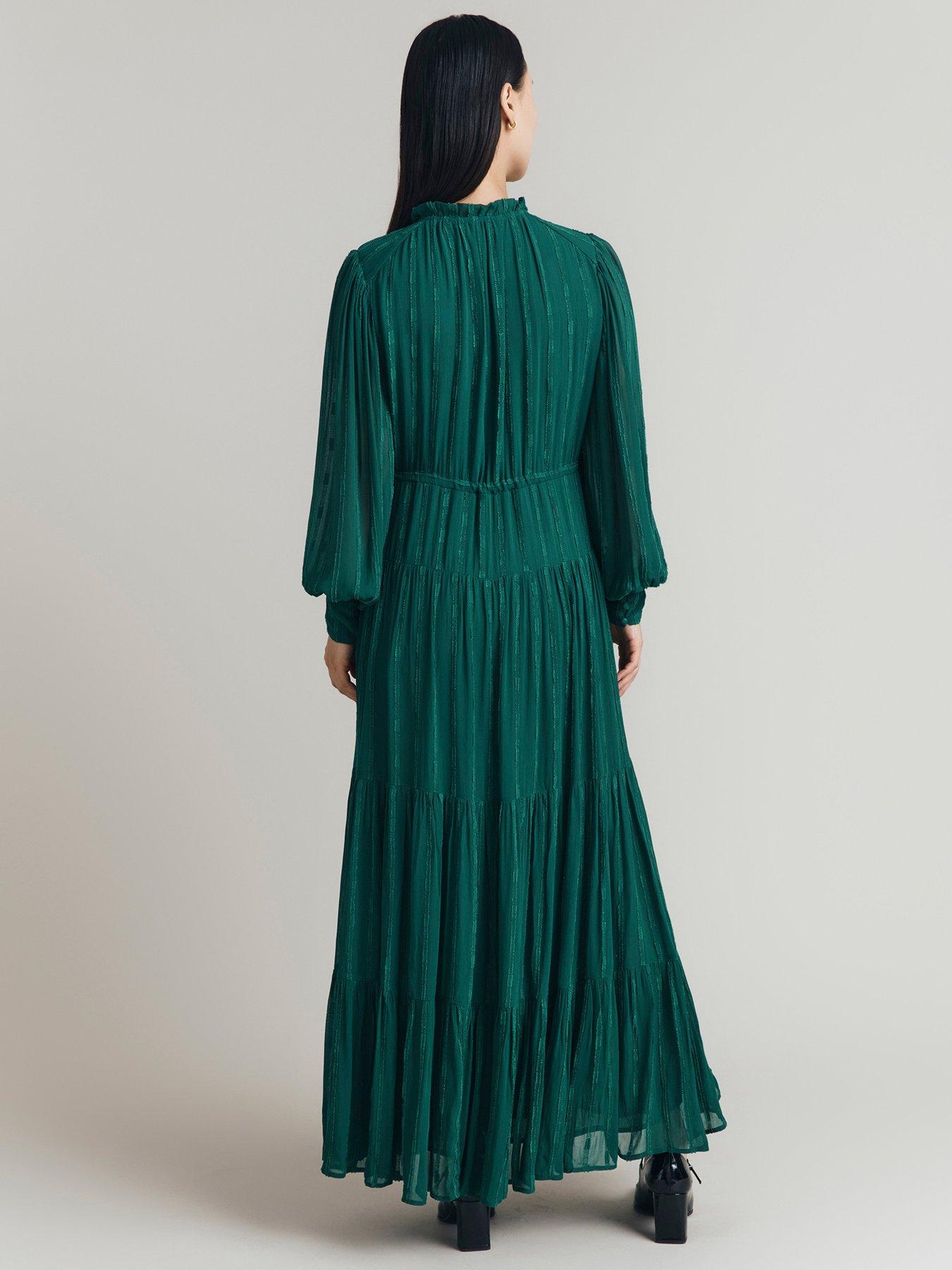 ghost-margot-dress-dark-greenstillFront