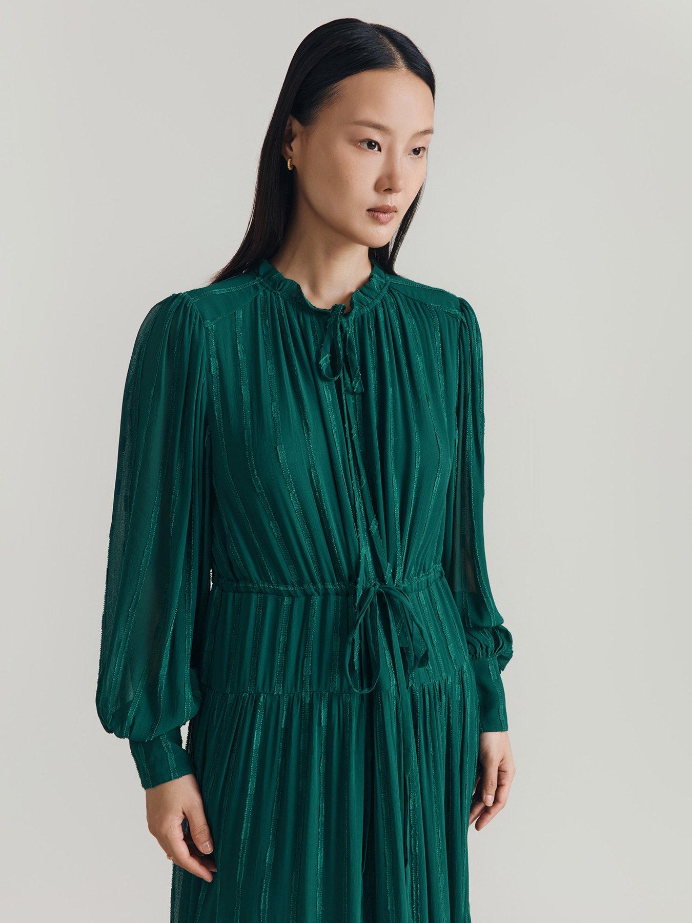 ghost-margot-dress-dark-greenoutfit