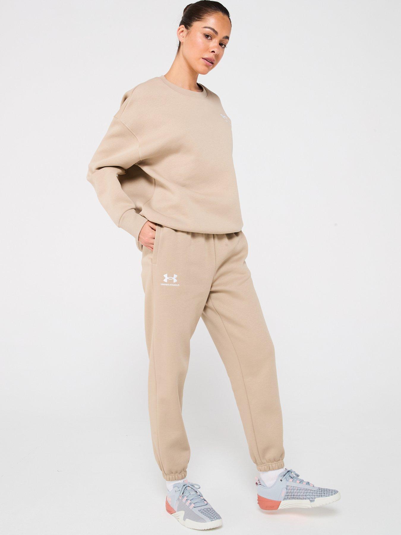 under-armour-womens-training-icon-fleece-joggers-beigedetail