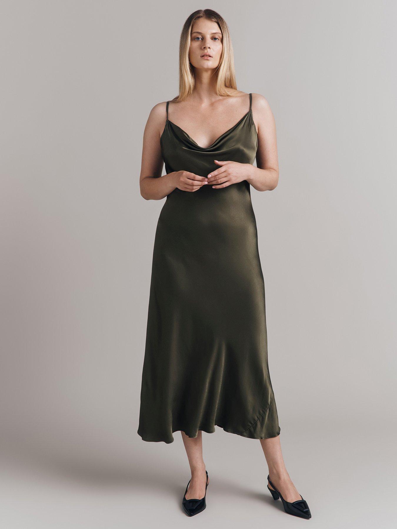 ghost-ruby-dress-dark-greenfront