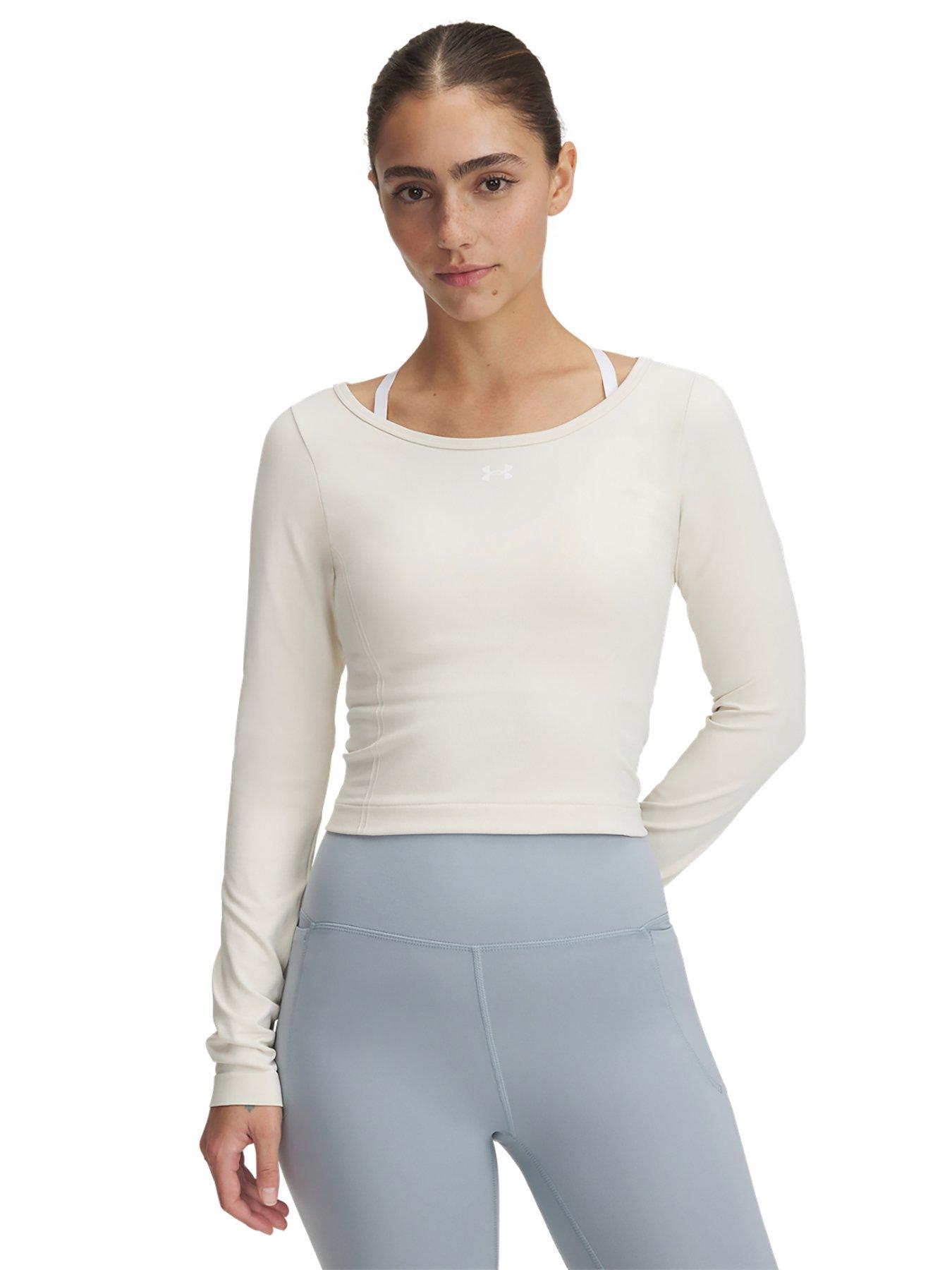 undefined Womens Training Vanish Seamless Long Sleeve Top - Beige