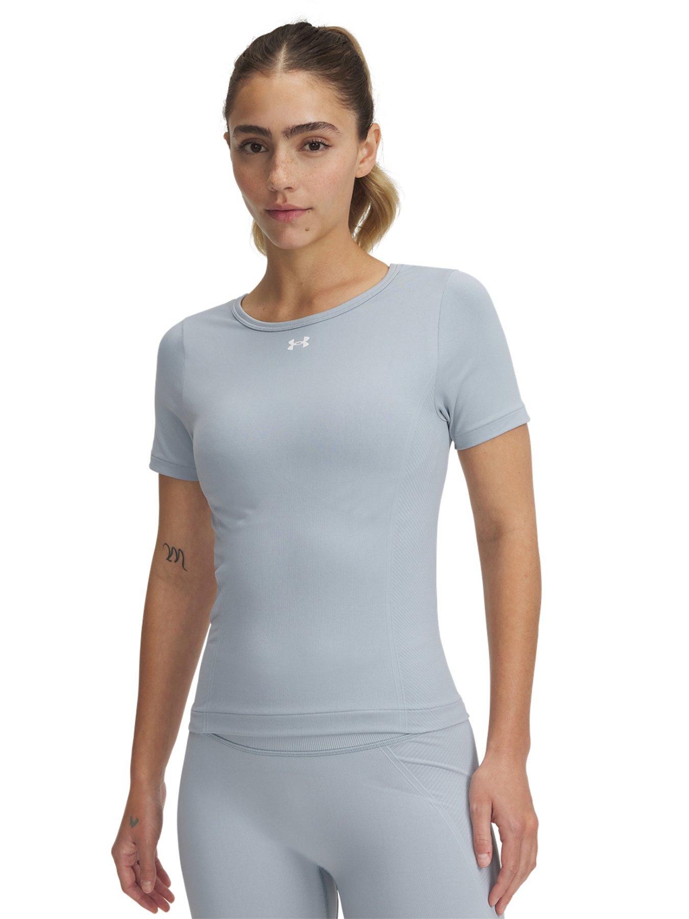 UNDER ARMOUR Womens Training Vanish Seamless Top - Blue