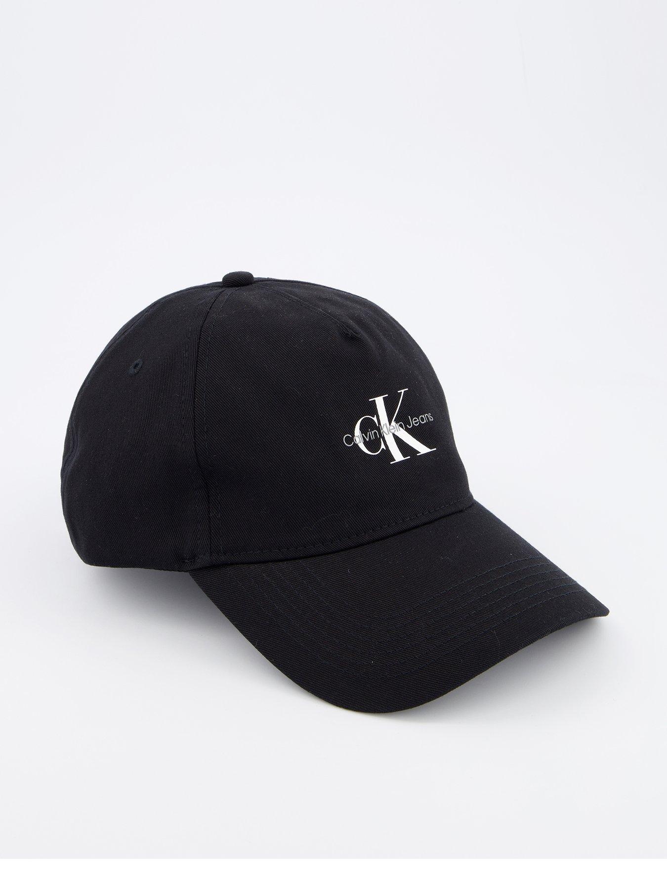 Image 1 of 4 of Calvin Klein Jeans Mono Logo 5 Panel Cap - Black