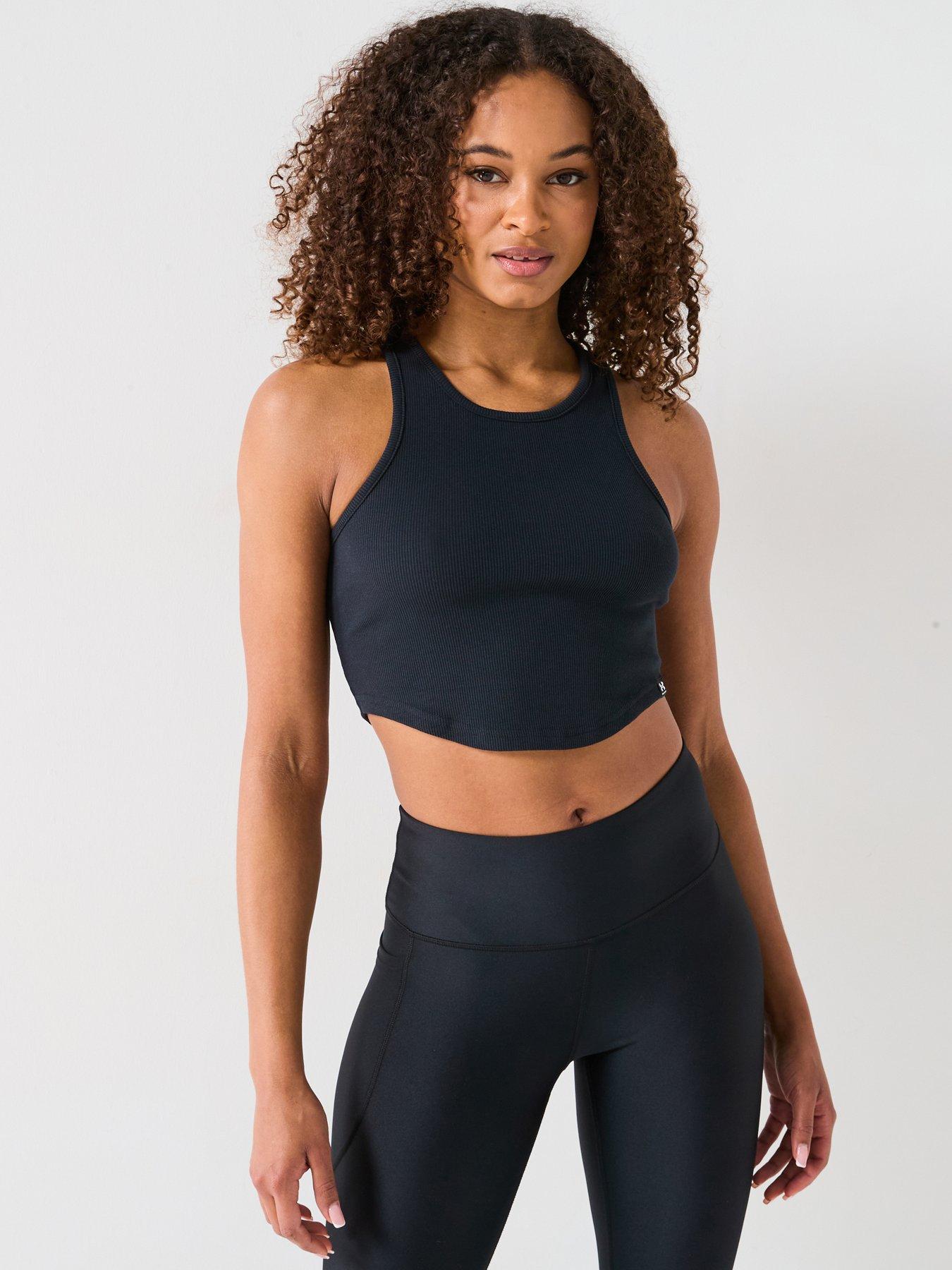 UNDER ARMOUR Womens Training Rival Rib Tank - Black