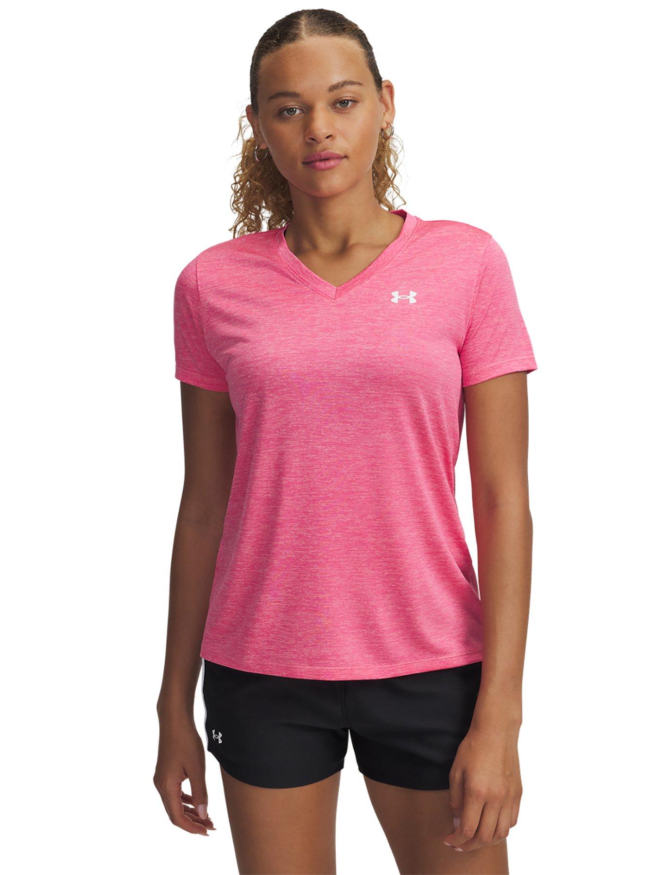 under-armour-womens-training-tech-twist-v-neck-t-shirt-pink