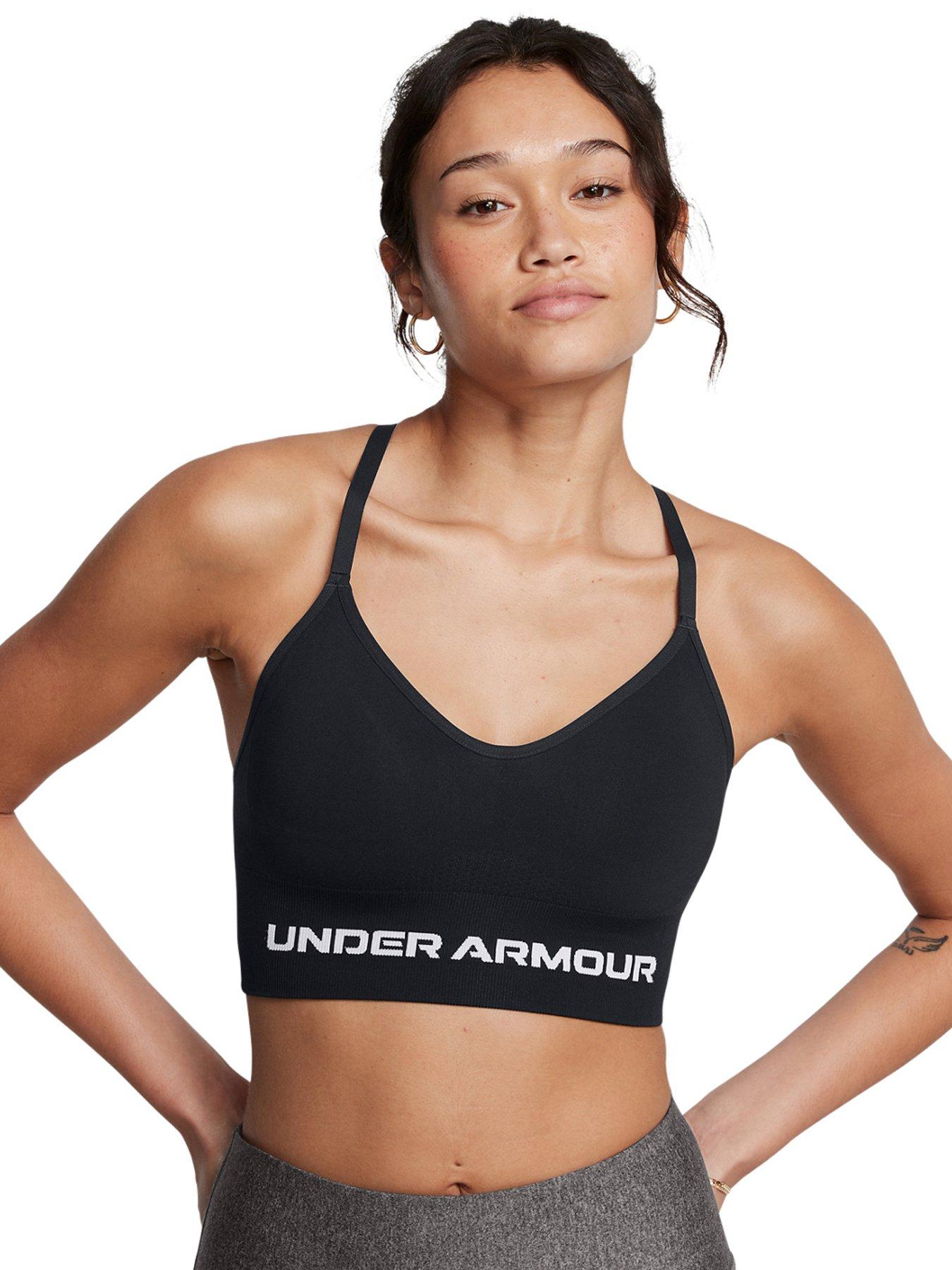 UNDER ARMOUR Womens Training Vanish Seamless Low Support Sports Bra - Black
