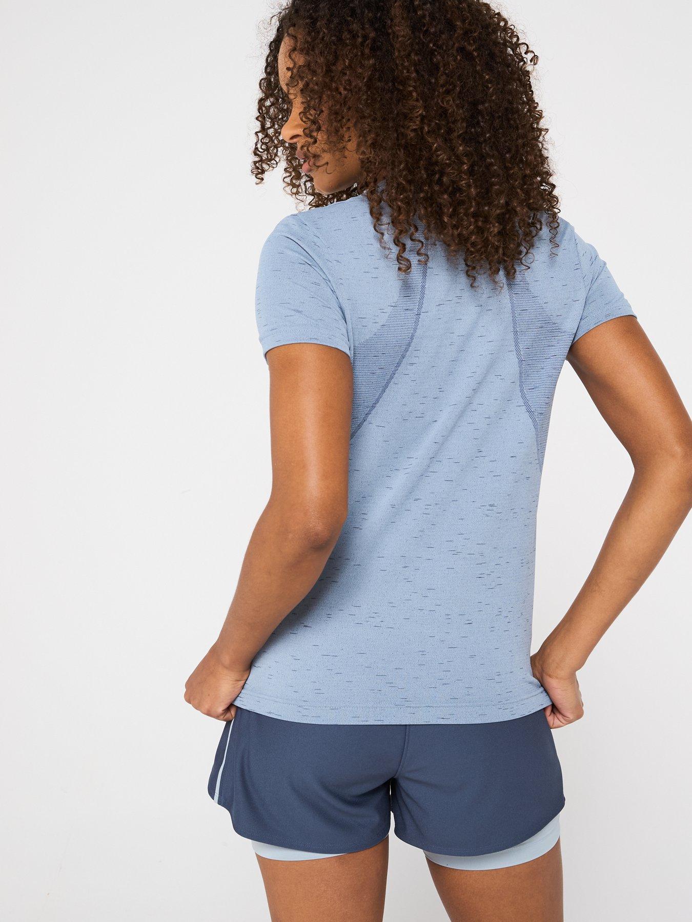 Image 2 of 6 of UNDER ARMOUR Womens Training Vanish Seamless Loose T-Shirt - Blue