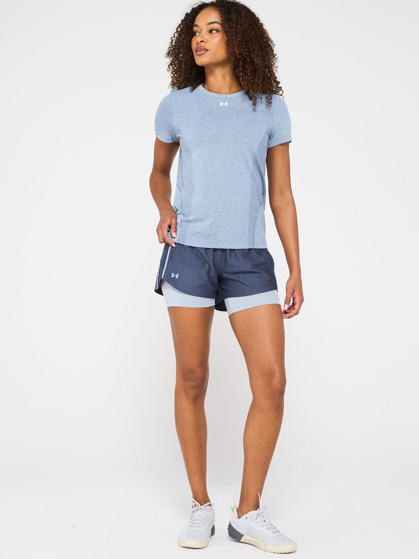 Image 3 of 6 of UNDER ARMOUR Womens Training Vanish Seamless Loose T-Shirt - Blue