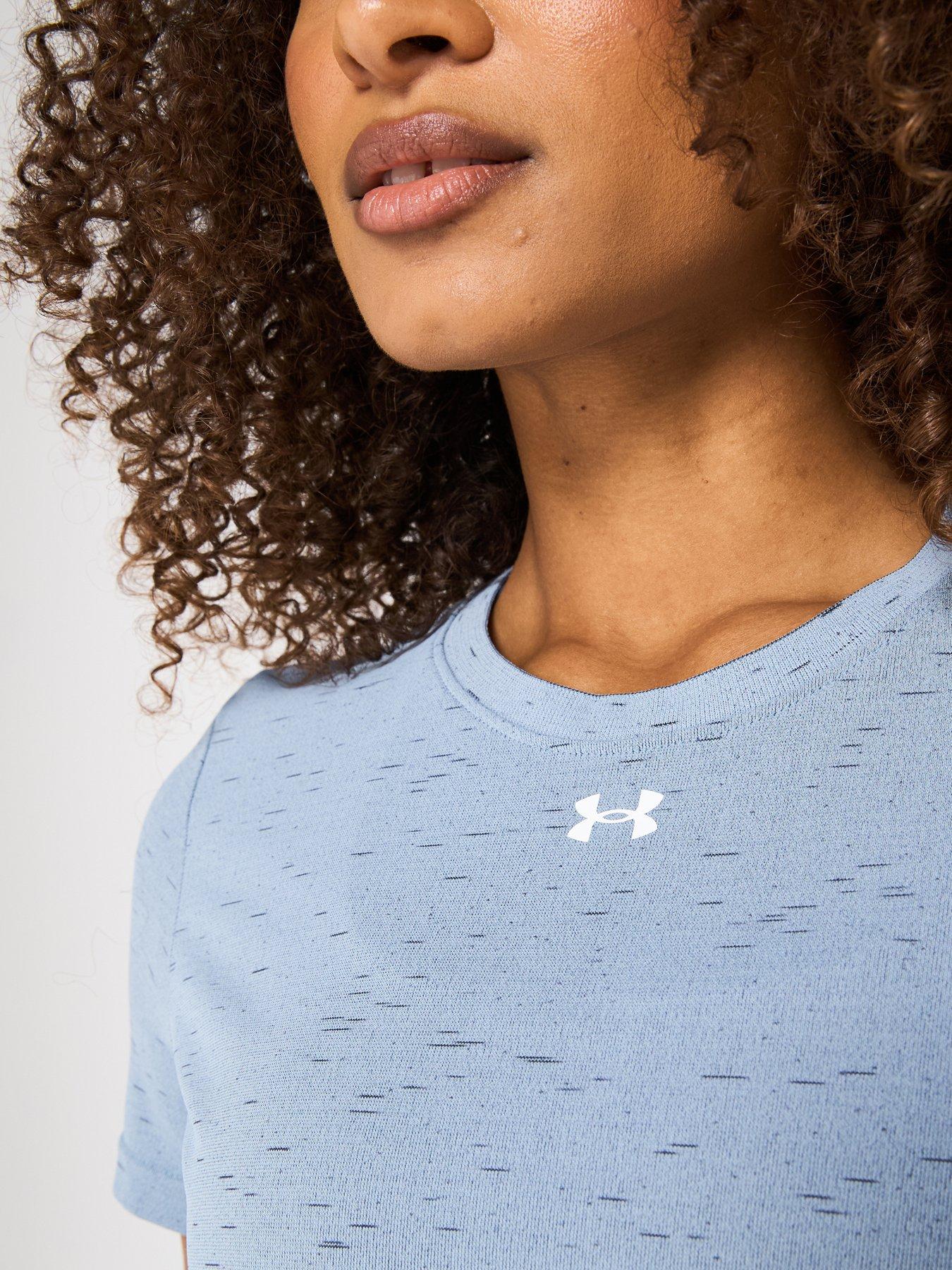 Image 4 of 6 of UNDER ARMOUR Womens Training Vanish Seamless Loose T-Shirt - Blue