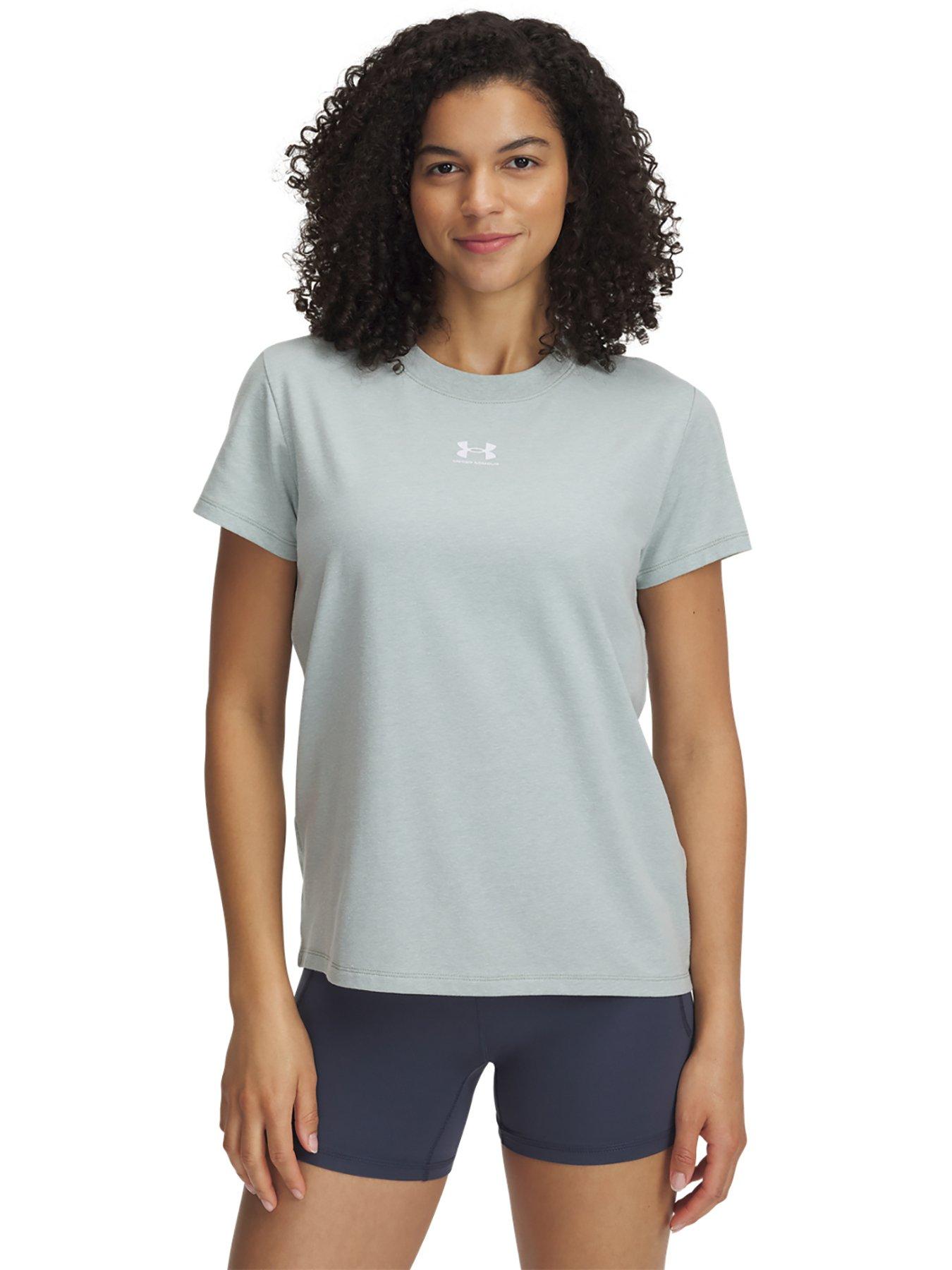 under-armour-womens-training-rival-core-t-shirt-green