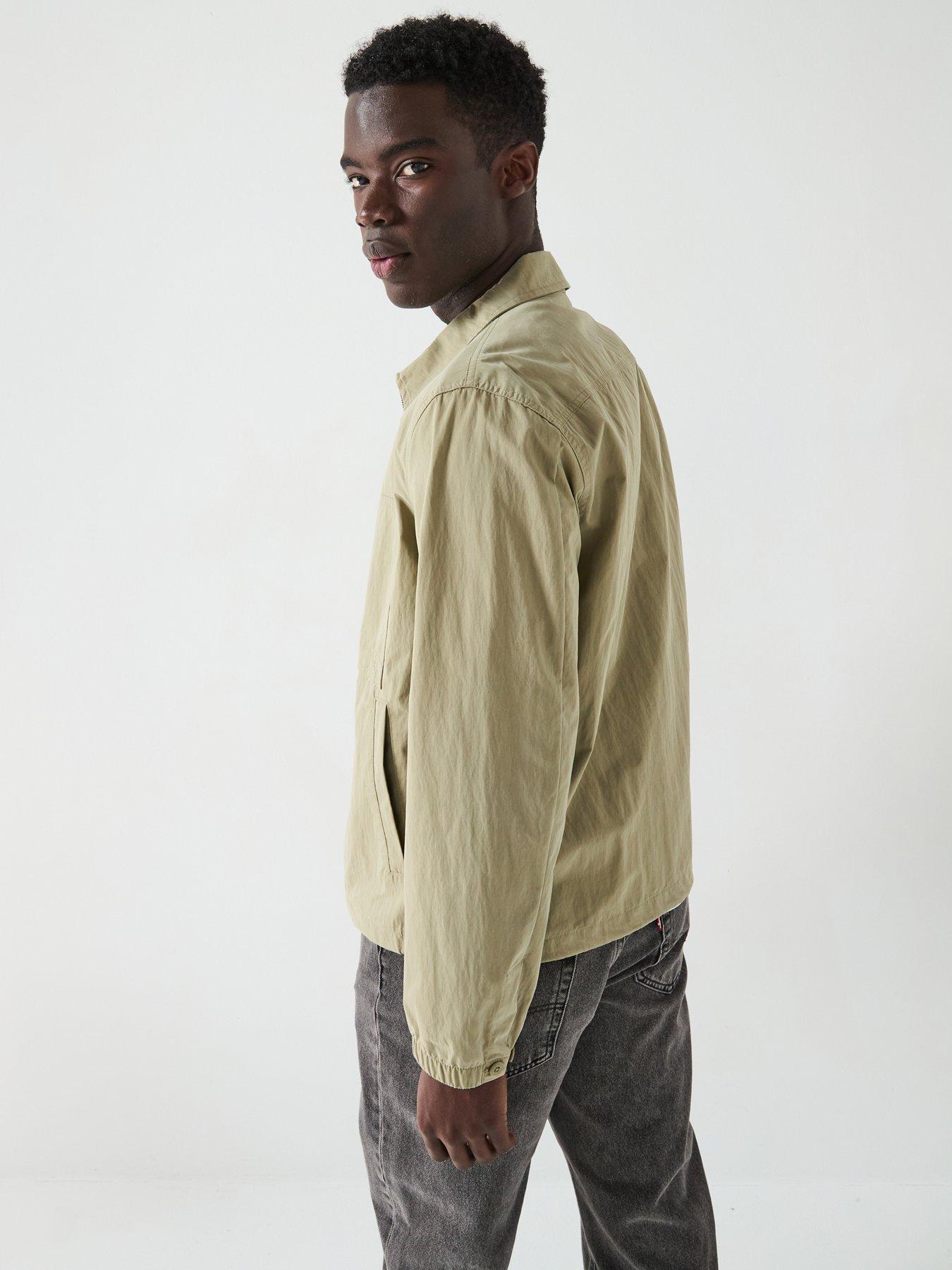 Image 5 of 6 of Calvin Klein Jeans Zip Thru Cotton Overshirt Jacket - Beige