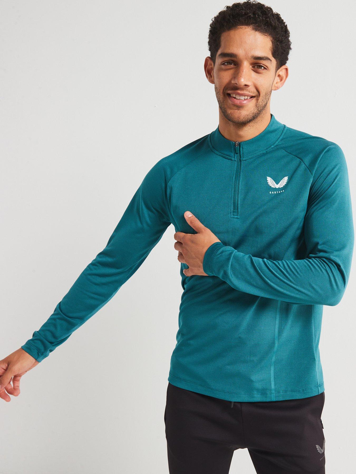 castore-mens-training-apex-engineered-knit-14-zip-blue