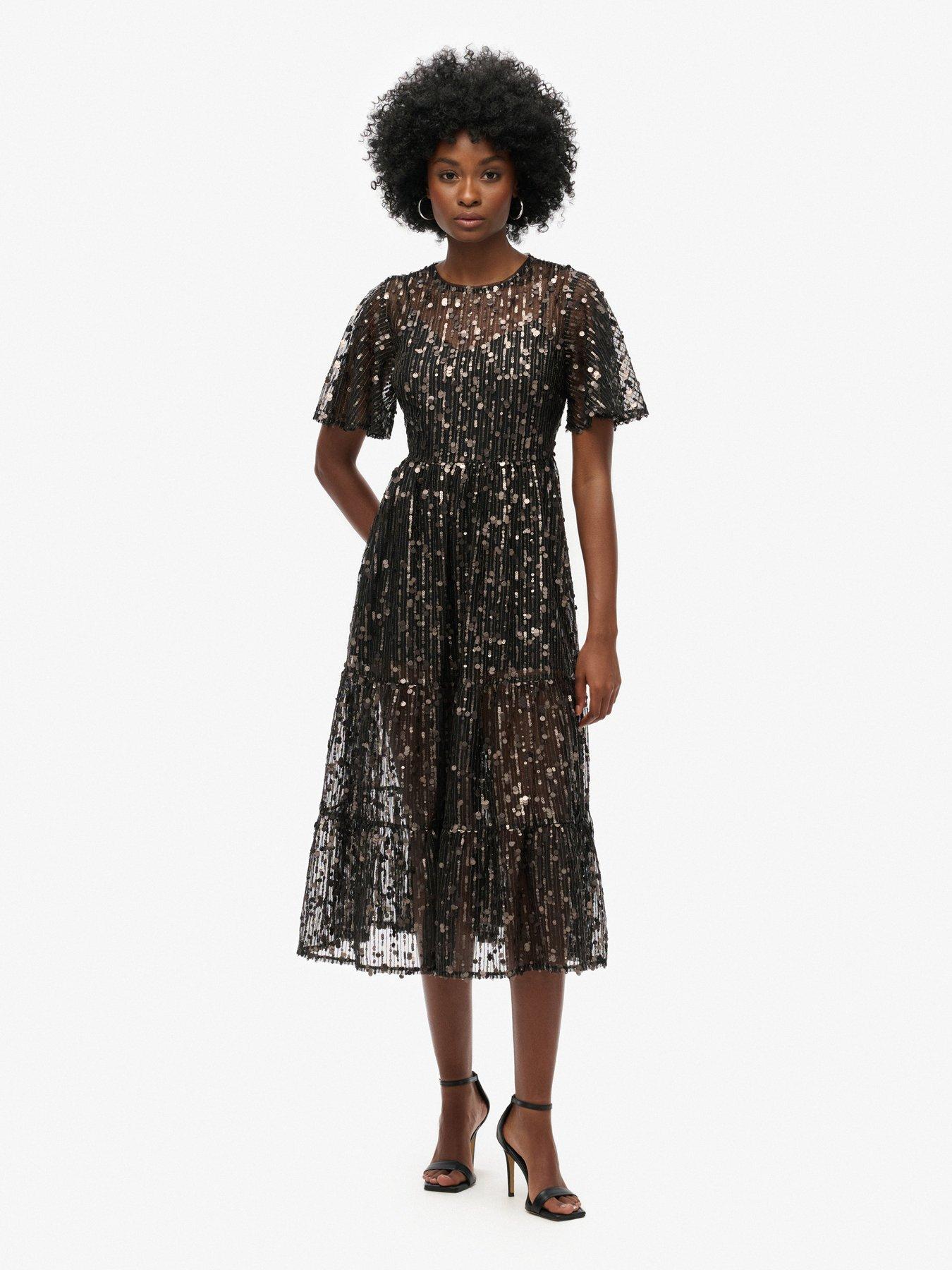 superdry-volume-tiered-sequin-mesh-midi-dress-black