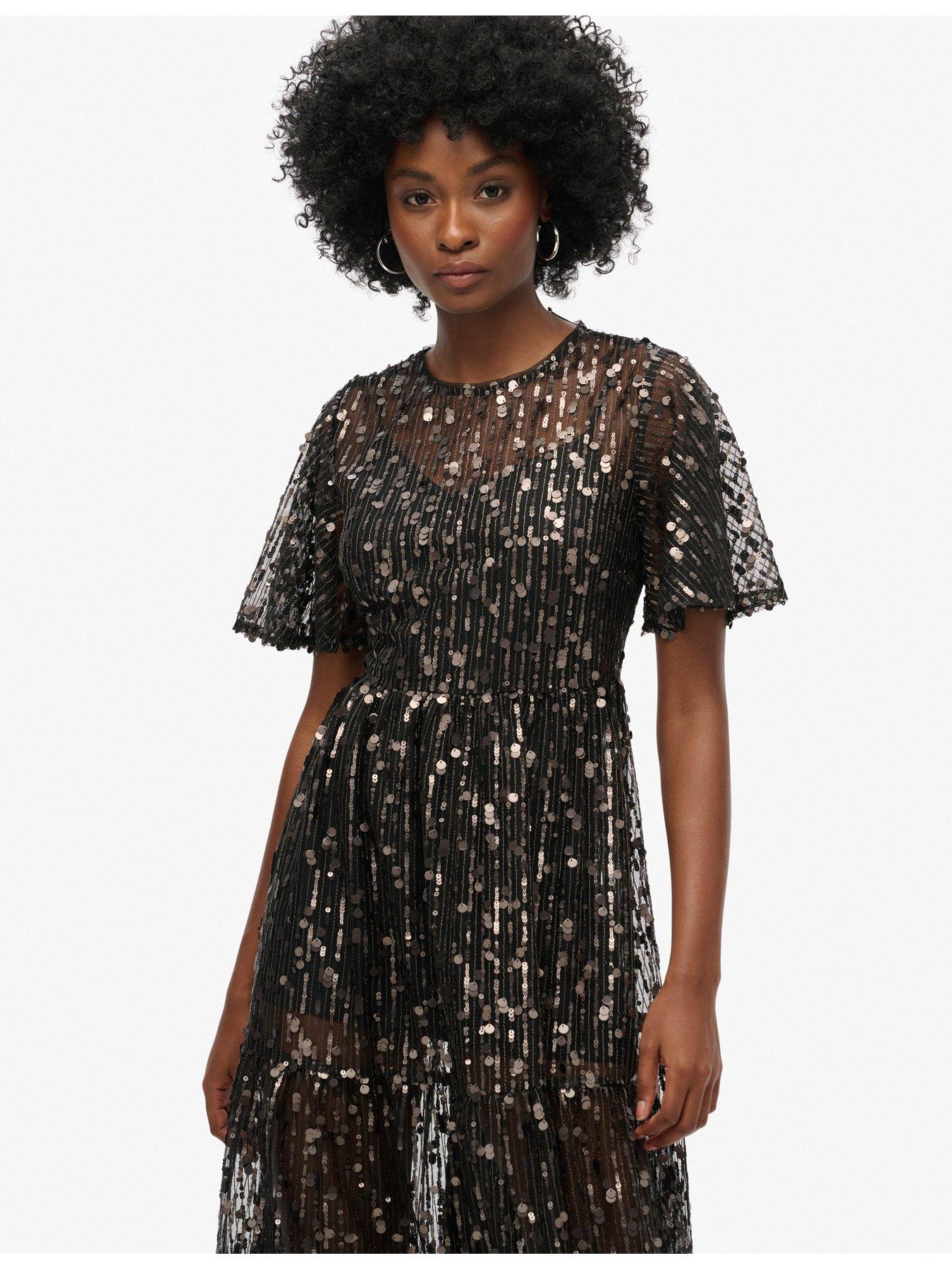 superdry-volume-tiered-sequin-mesh-midi-dress-blackoutfit