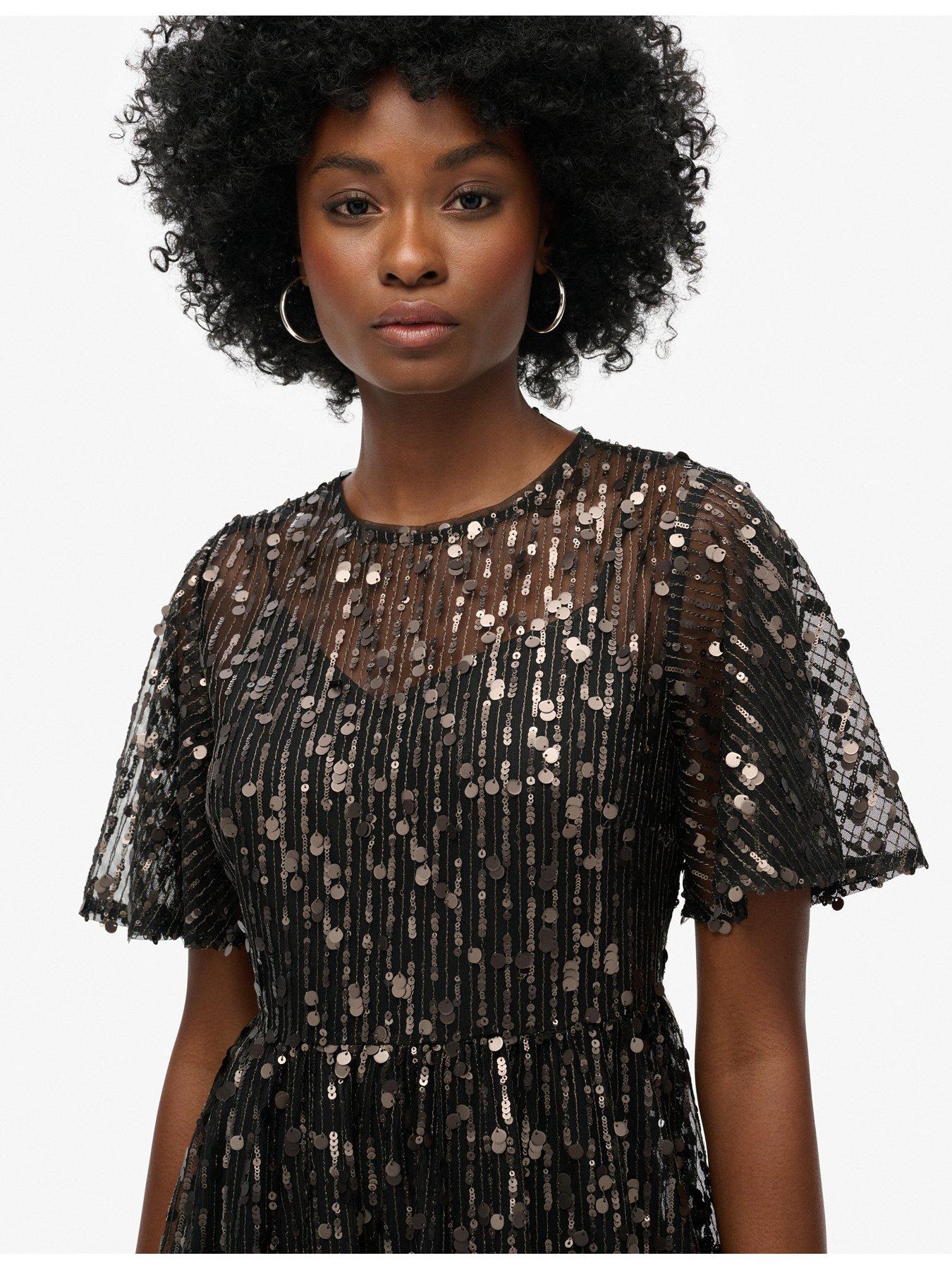 superdry-volume-tiered-sequin-mesh-midi-dress-blackdetail