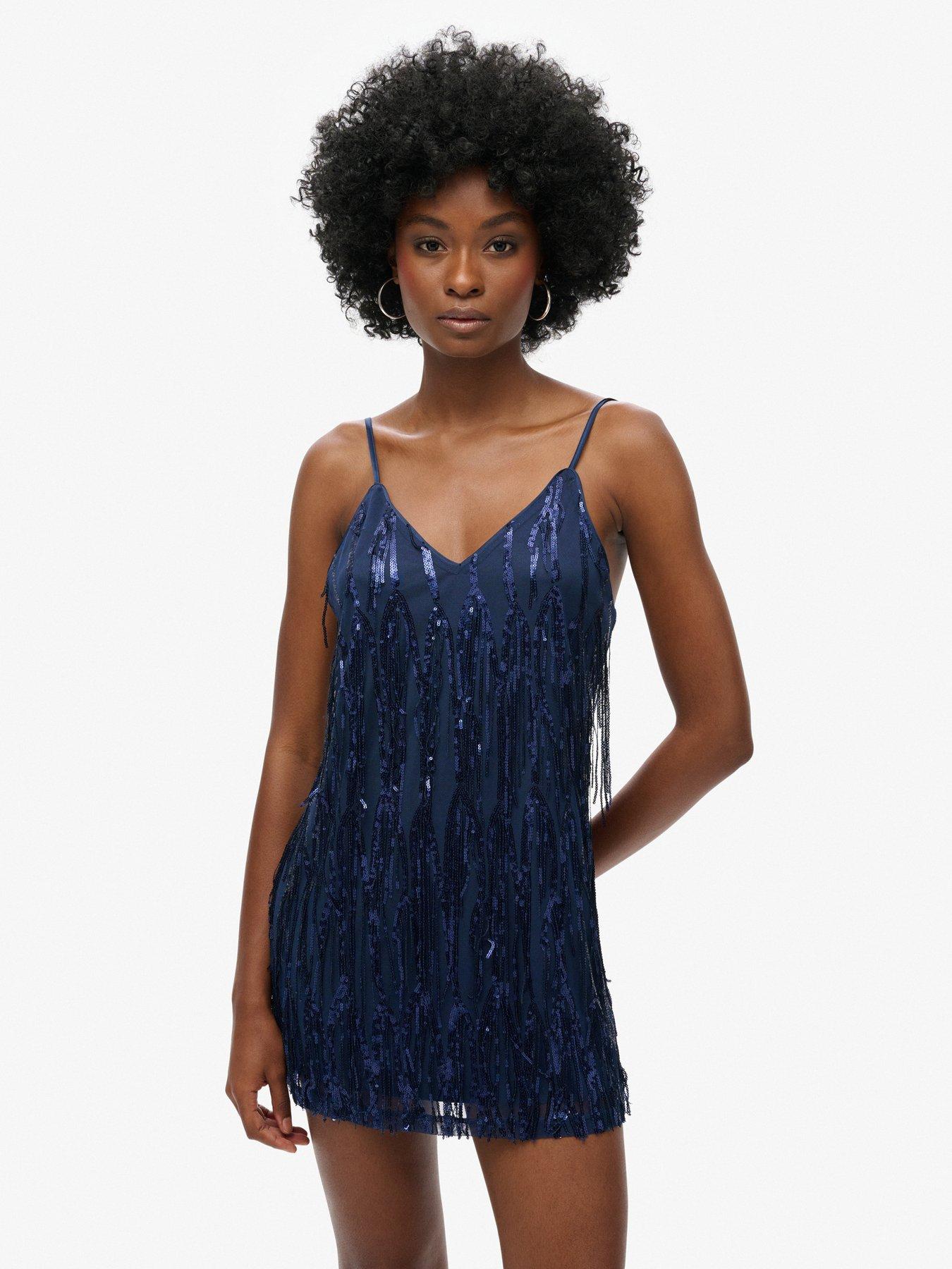 superdry-sequin-fringe-v-neck-mini-dress-navy