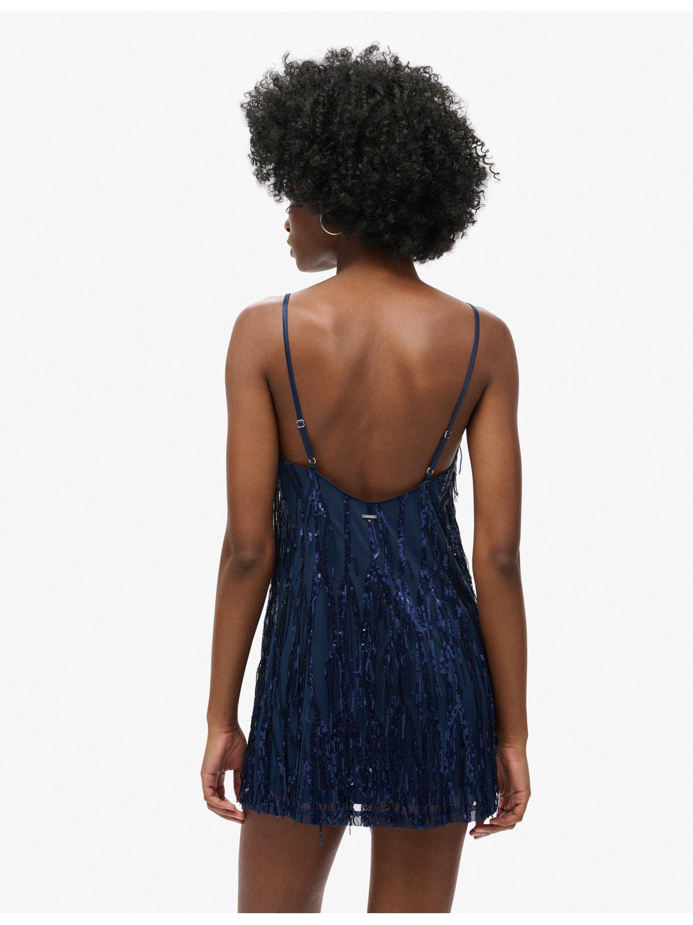 superdry-sequin-fringe-v-neck-mini-dress-navystillFront