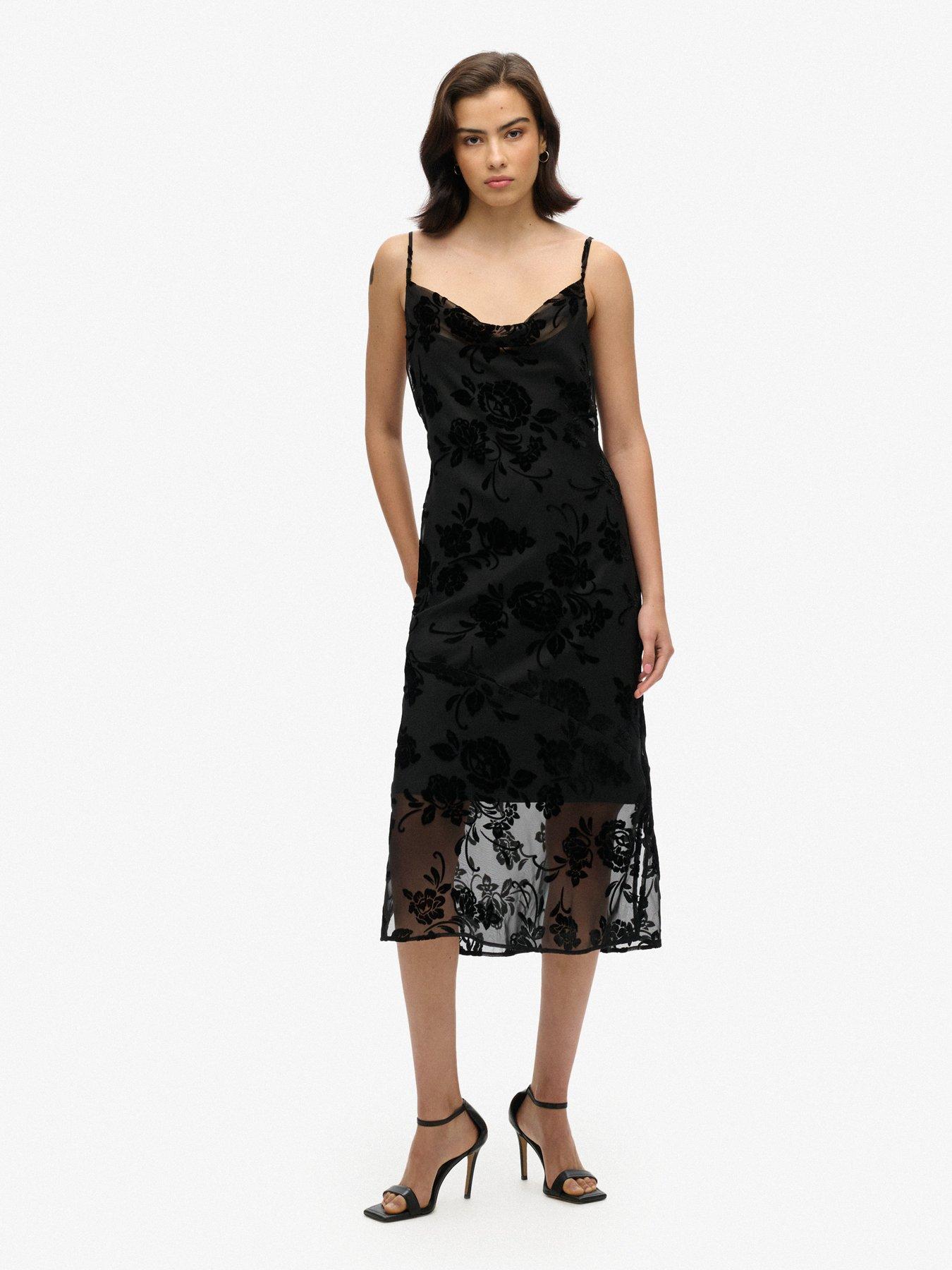 superdry-lace-cowl-midi-slip-dress-black