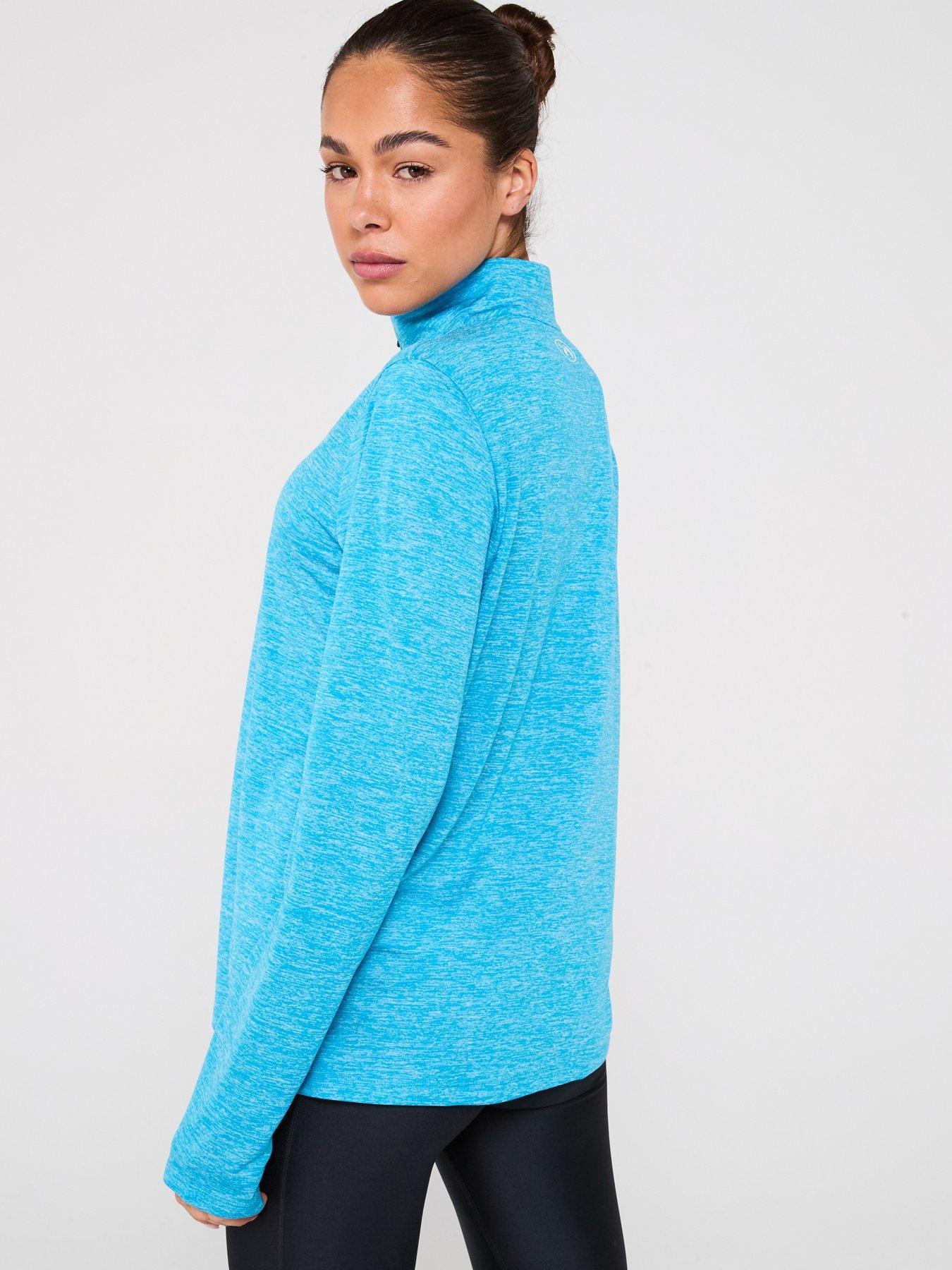 Image 2 of 6 of UNDER ARMOUR Womens Training Tech Twist 1/2 Zip Top - Blue