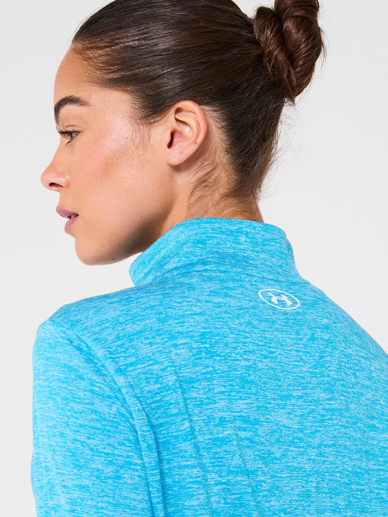 Image 4 of 6 of UNDER ARMOUR Womens Training Tech Twist 1/2 Zip Top - Blue