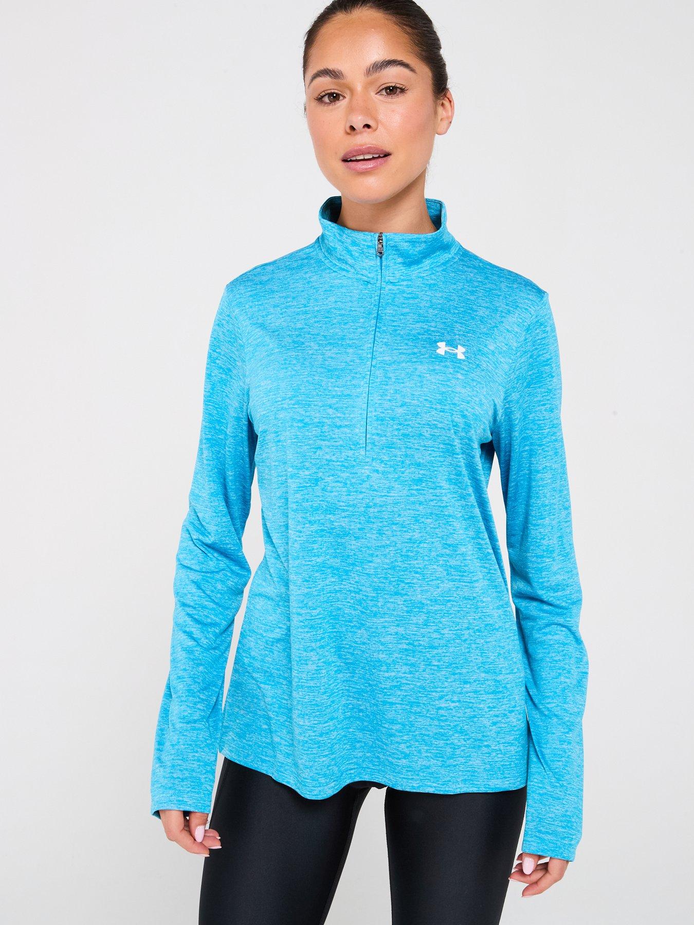 Image 5 of 6 of UNDER ARMOUR Womens Training Tech Twist 1/2 Zip Top - Blue