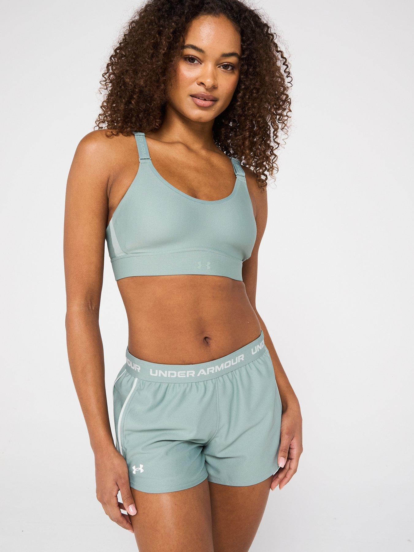UNDER ARMOUR Womens Training Infinity 2.0 Mid Support Sports Bra - Green