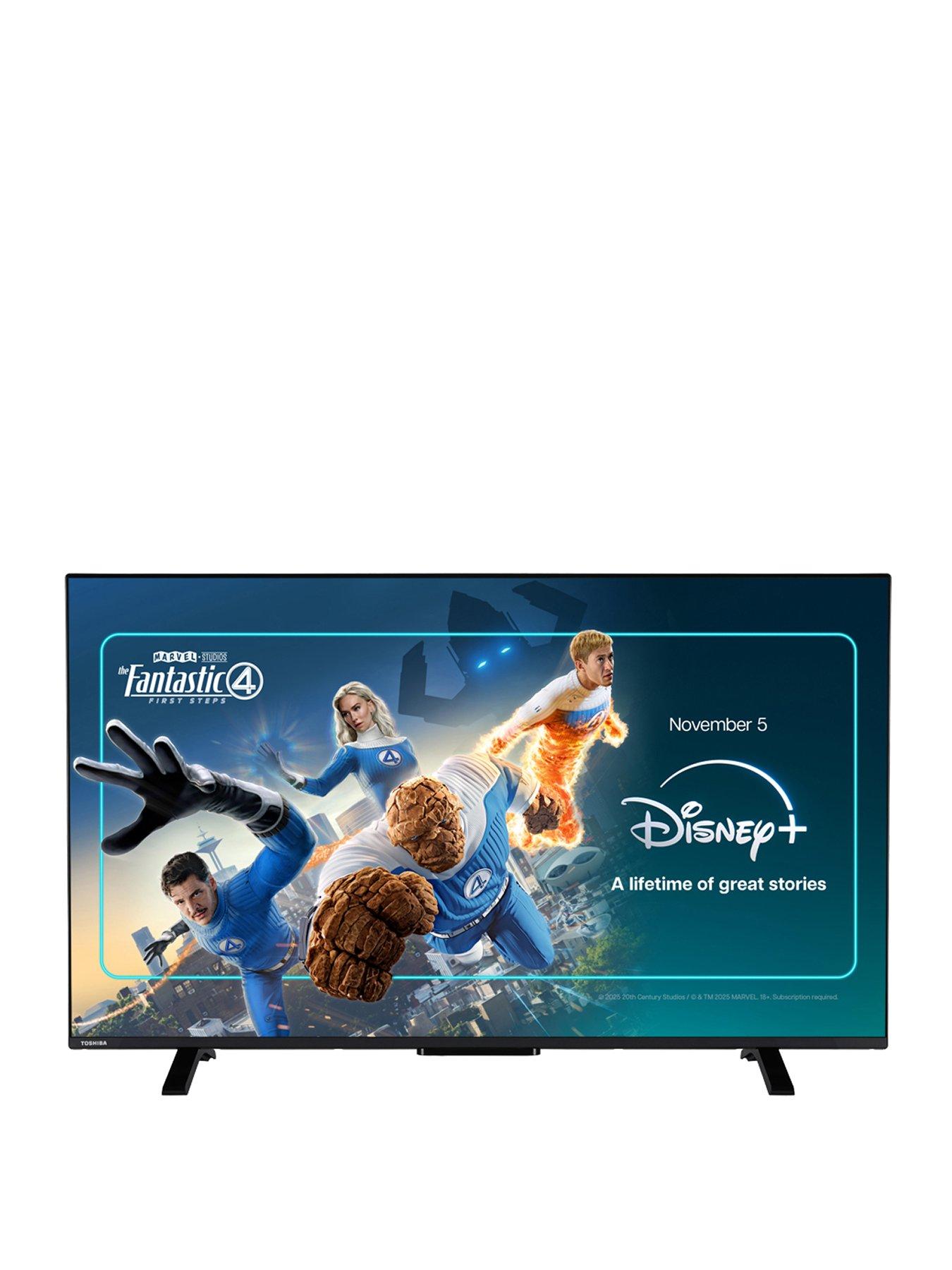 Toshiba 50UV2F53DBU 50-inch 4K Ultra HD Smart TV - TRU Resolution, TRU Micro Dimming, HDR10, Dolby Audio