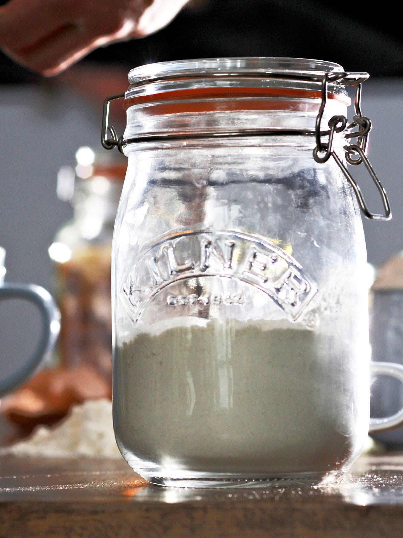 Image 6 of 8 of KILNER Set Of 4 Clip Top Round Jar 1l