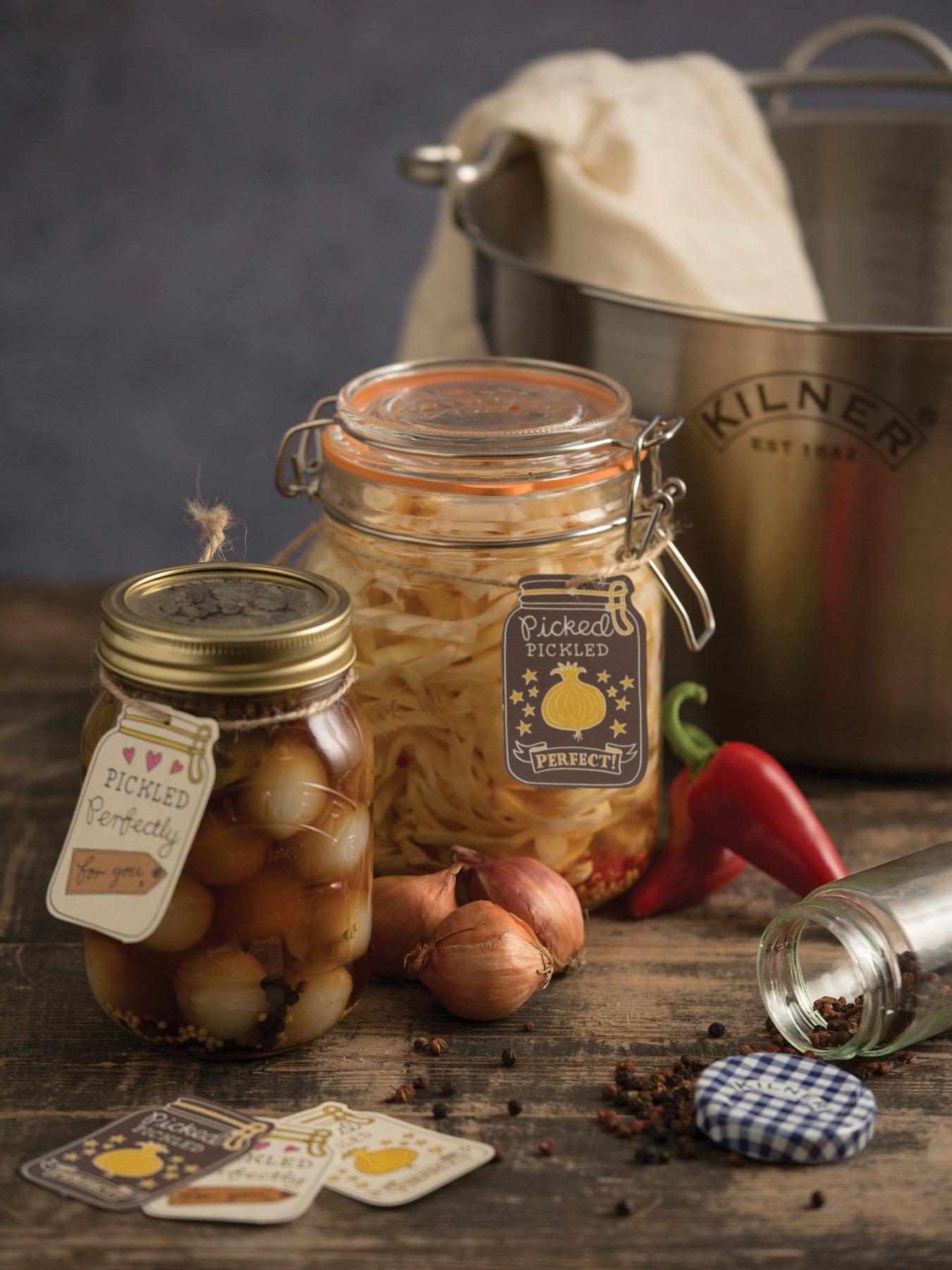 Image 7 of 8 of KILNER Set Of 4 Clip Top Round Jar 1l