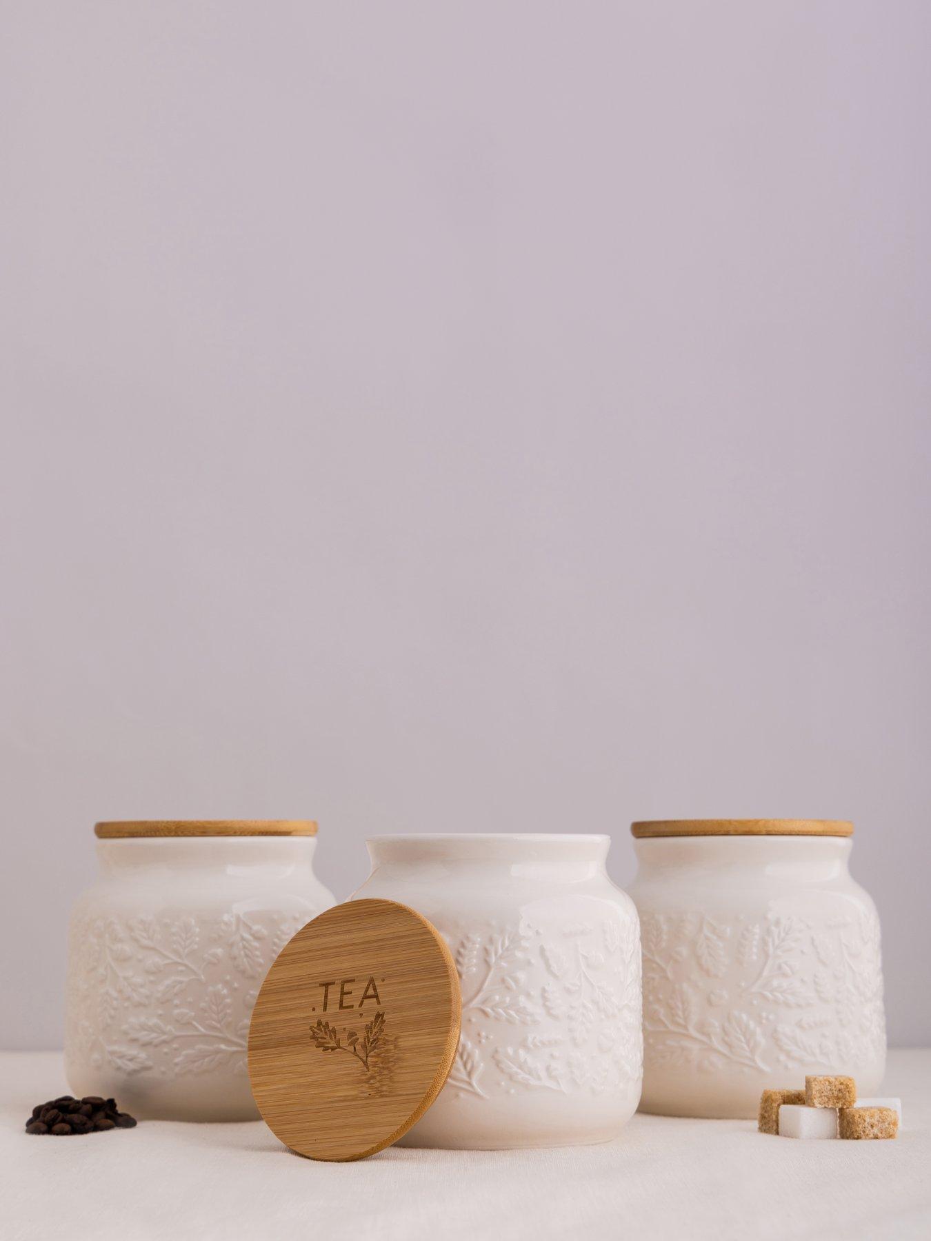Image 3 of 5 of Price & Kensington Acorn Set Tea, Coffee, Sugar Storage Jars